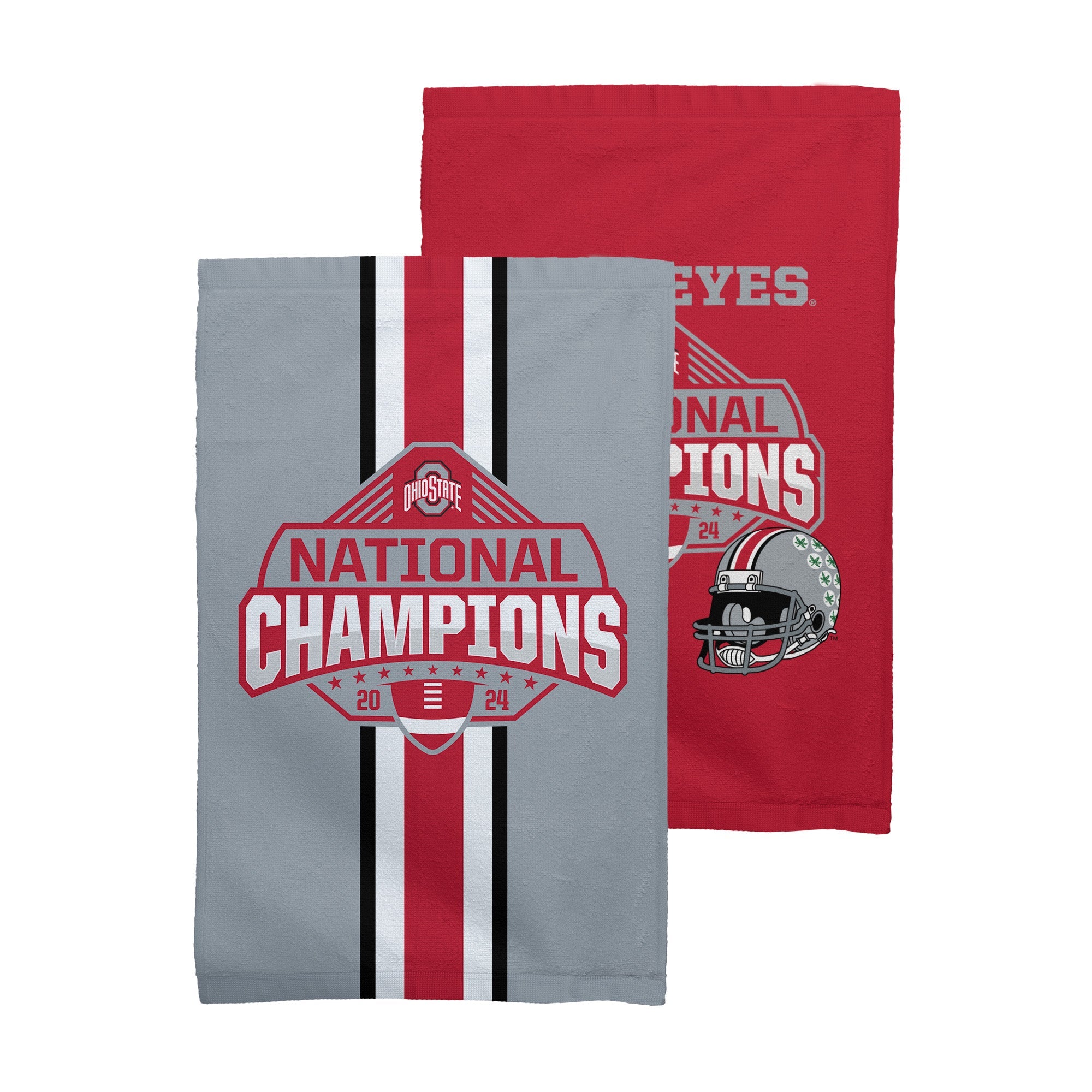 Ohio State Buckeyes NCAA 2024 FBC Champs Fan Towel 2 Pack 16X25 Inches