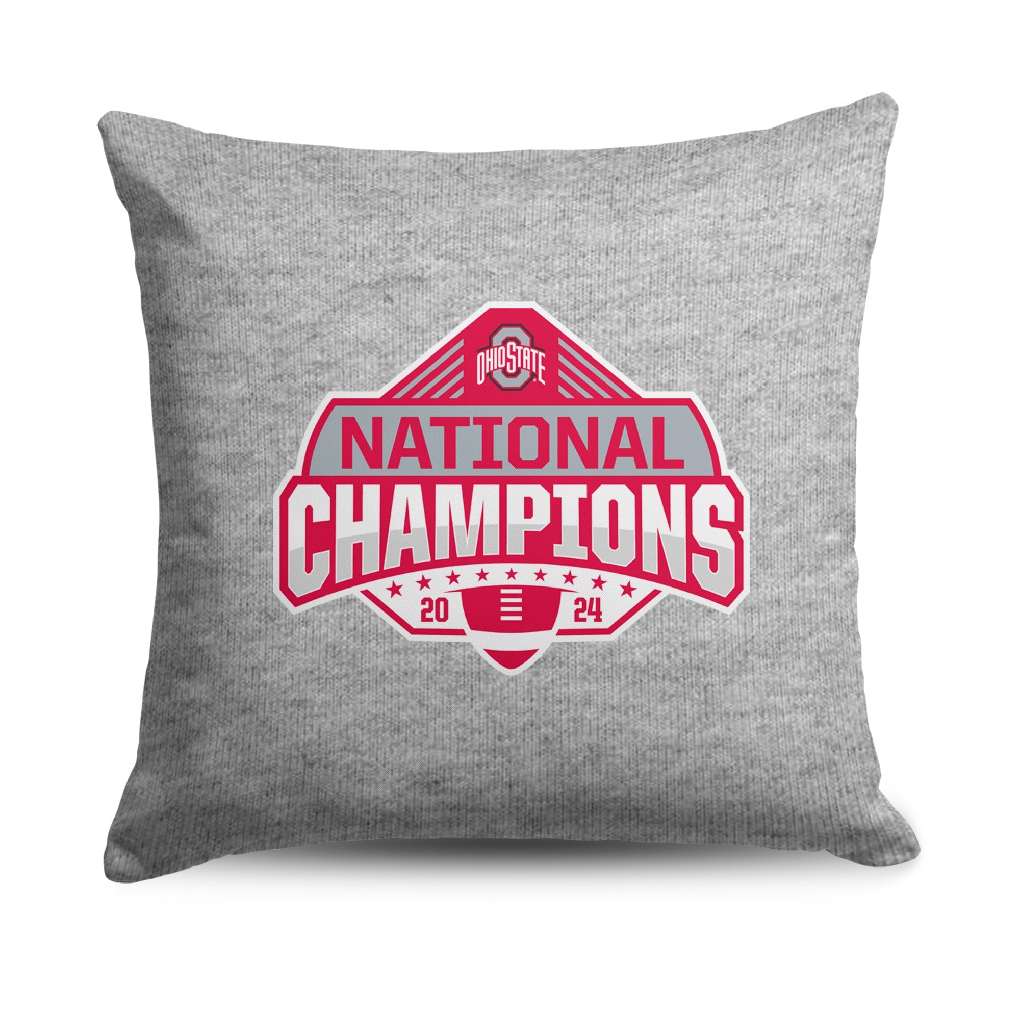 Ohio State Buckeyes NCAA 2024 FBC Champion Logo Sweatshirt Pillow 16 Inches