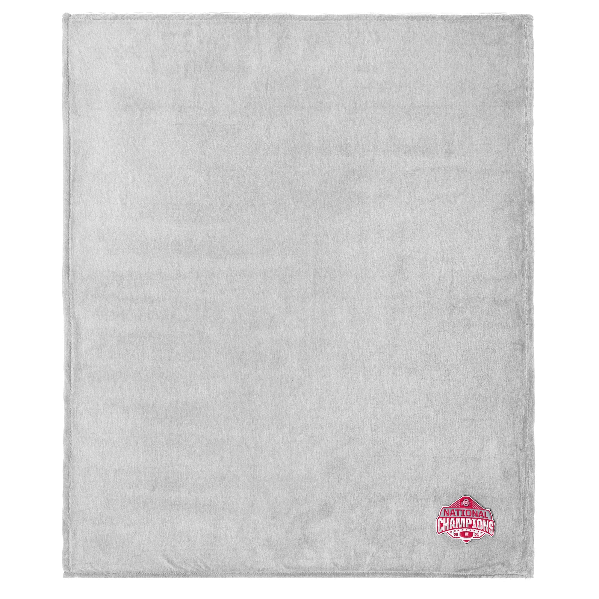 Ohio State Buckeyes NCAA 2024 FBC Champs Logo Sweatshirt Throw Blanket 50X60 Inches