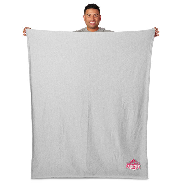 Ohio State Buckeyes NCAA 2024 FBC Champs Logo Sweatshirt Throw Blanket 50X60 Inches
