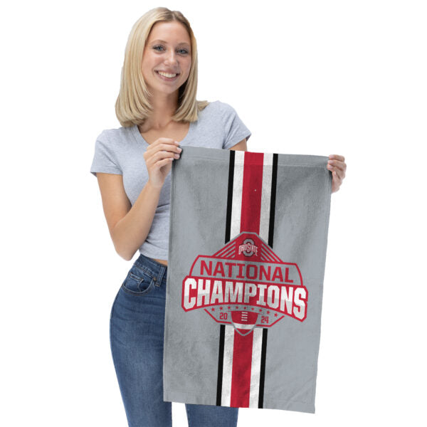 Ohio State Buckeyes NCAA 2024 FBC Champs Fan Towel 2 Pack 16X25 Inches