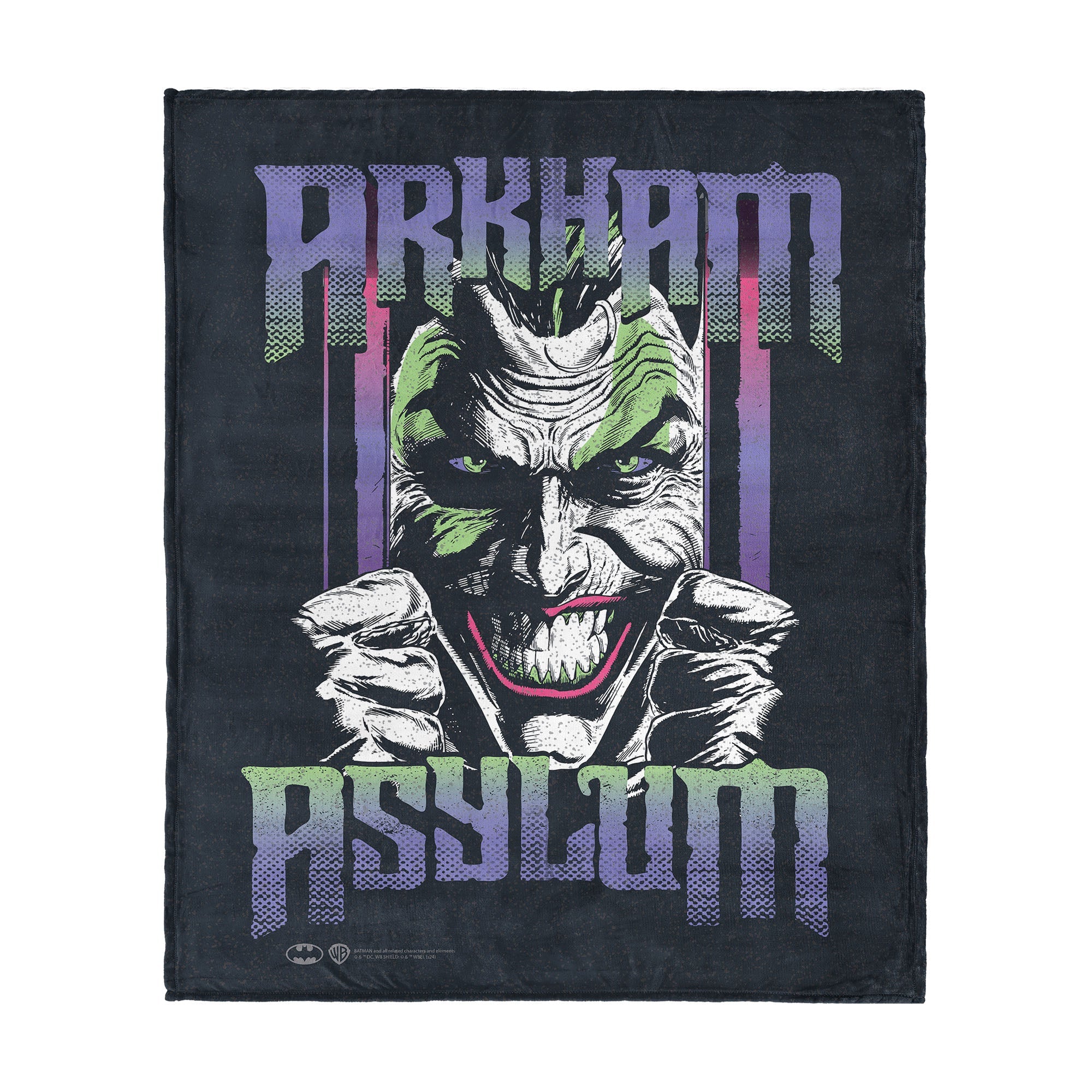 Warner Bros. DC Arkham Asylum Silk Touch Throw Blanket 50x60 Inches