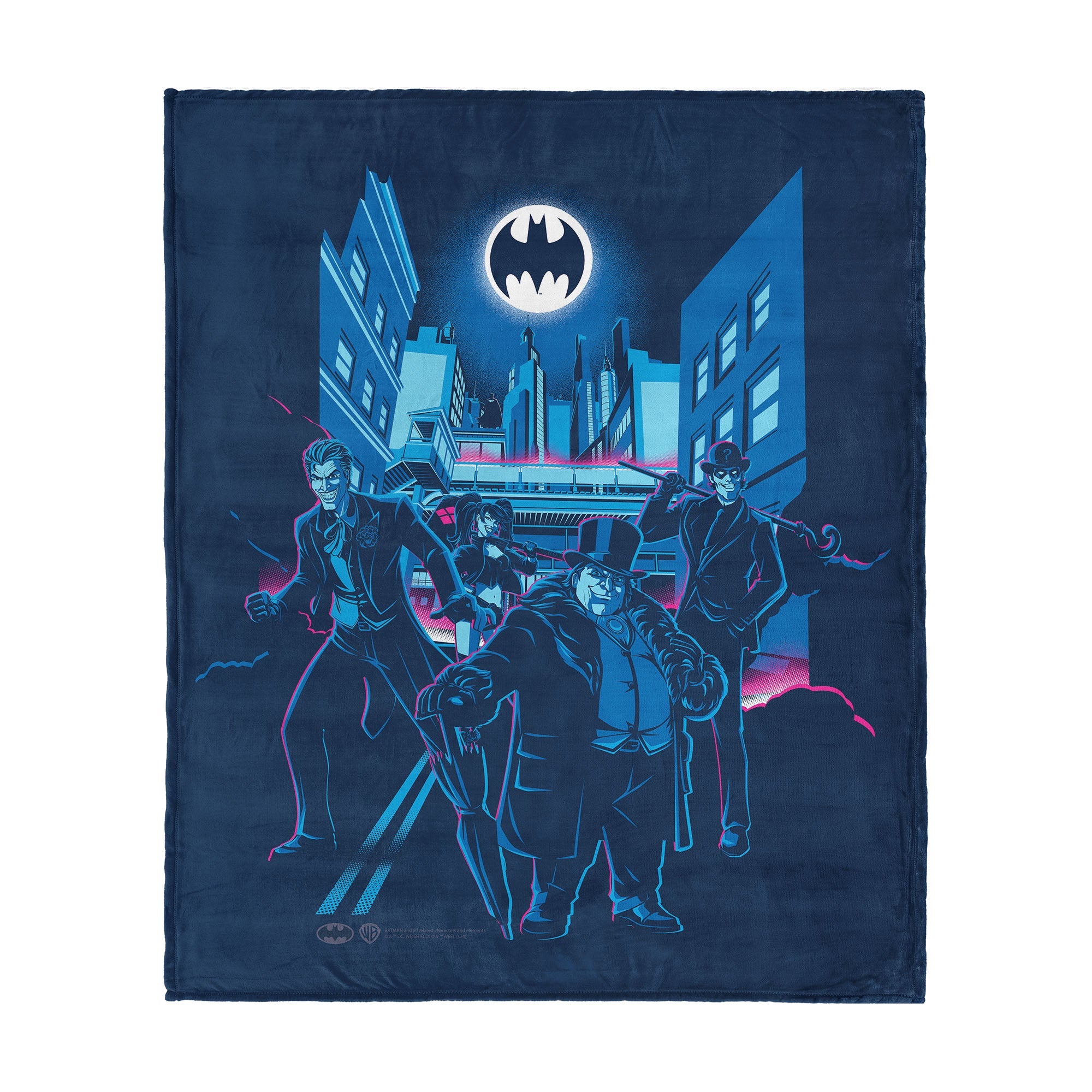 Warner Bros. DC Batman Villains Silk Touch Throw Blanket 50x60 Inches