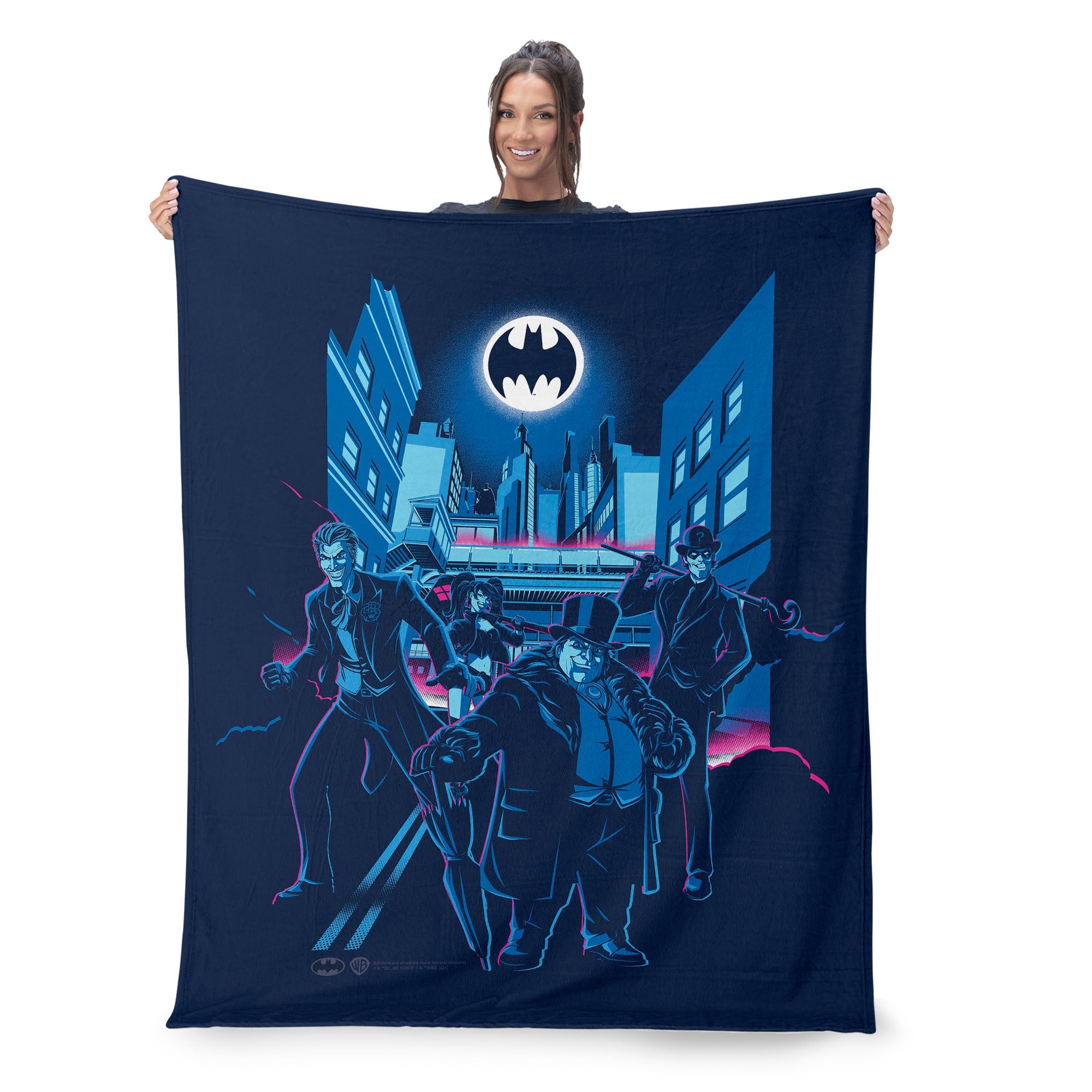 Warner Bros. DC Batman Villains Silk Touch Throw Blanket 50x60 Inches