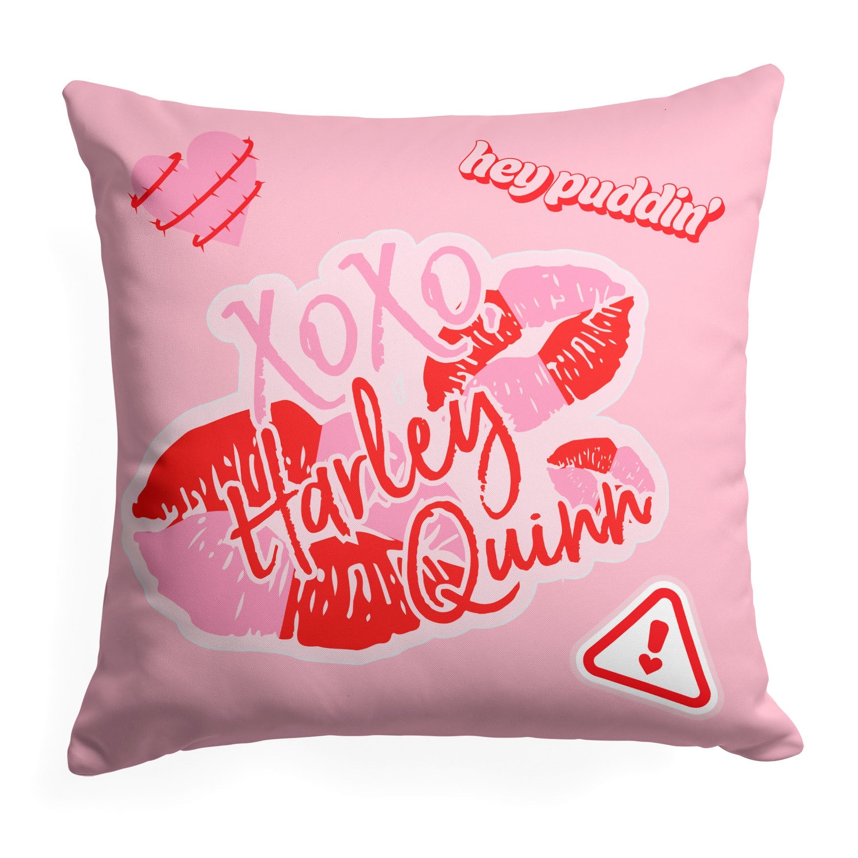 DC Comics Love Harley Throw Pillow 18x18 inches