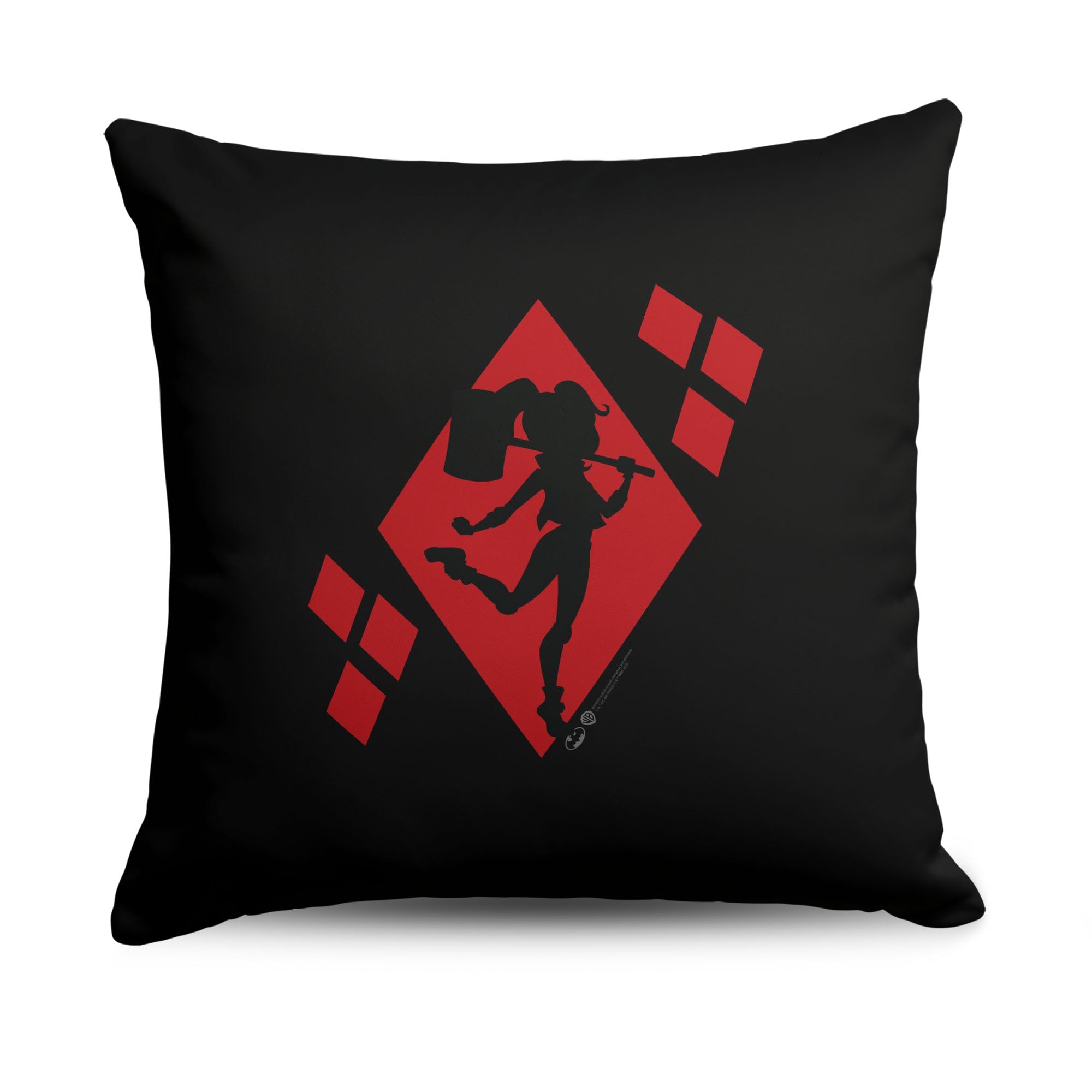 Warner Bros. DC Diamond Heart Throw Pillow 18X18 Inches
