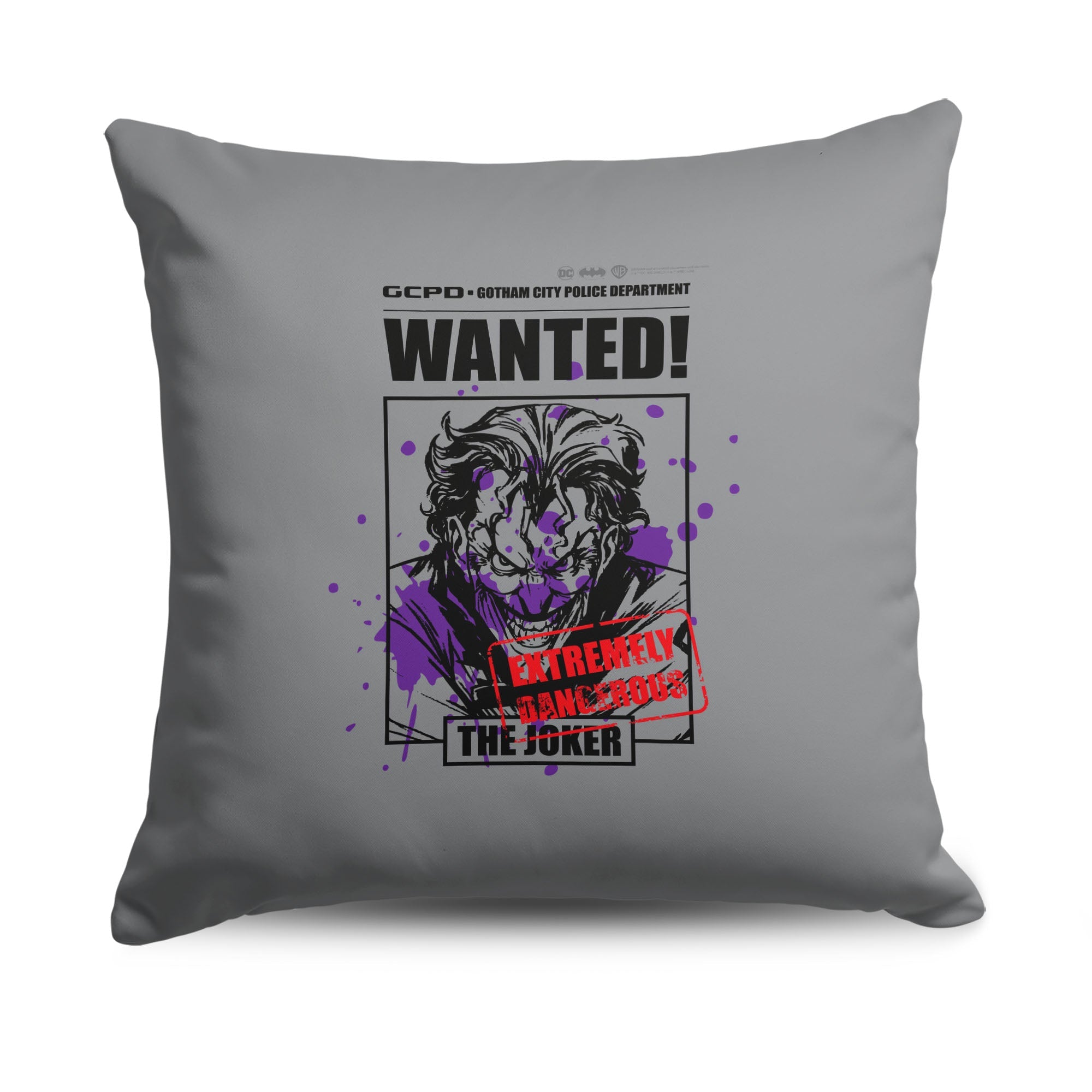 Warner Bros. DC Extremely Dangerous Throw Pillow 18X18 Inches