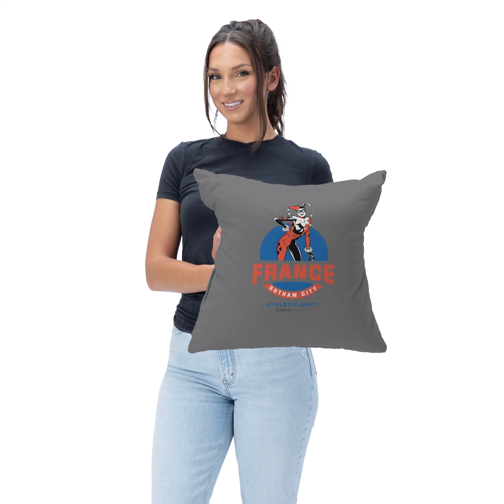 Warner Bros. DC Gotham Athletic Dept. Throw Pillow 18X18 Inches