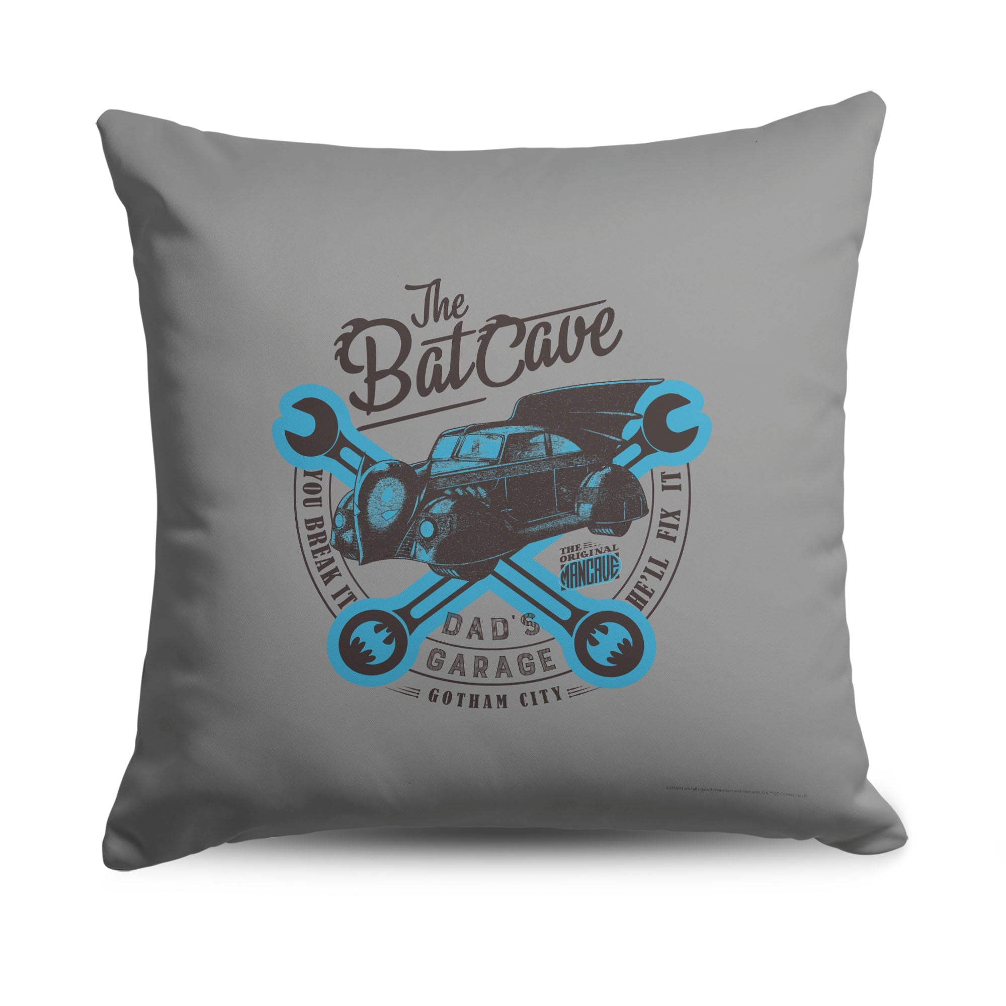 Batman Dad¡¯s Batcave Throw Pillow 18¡Á18 Inches