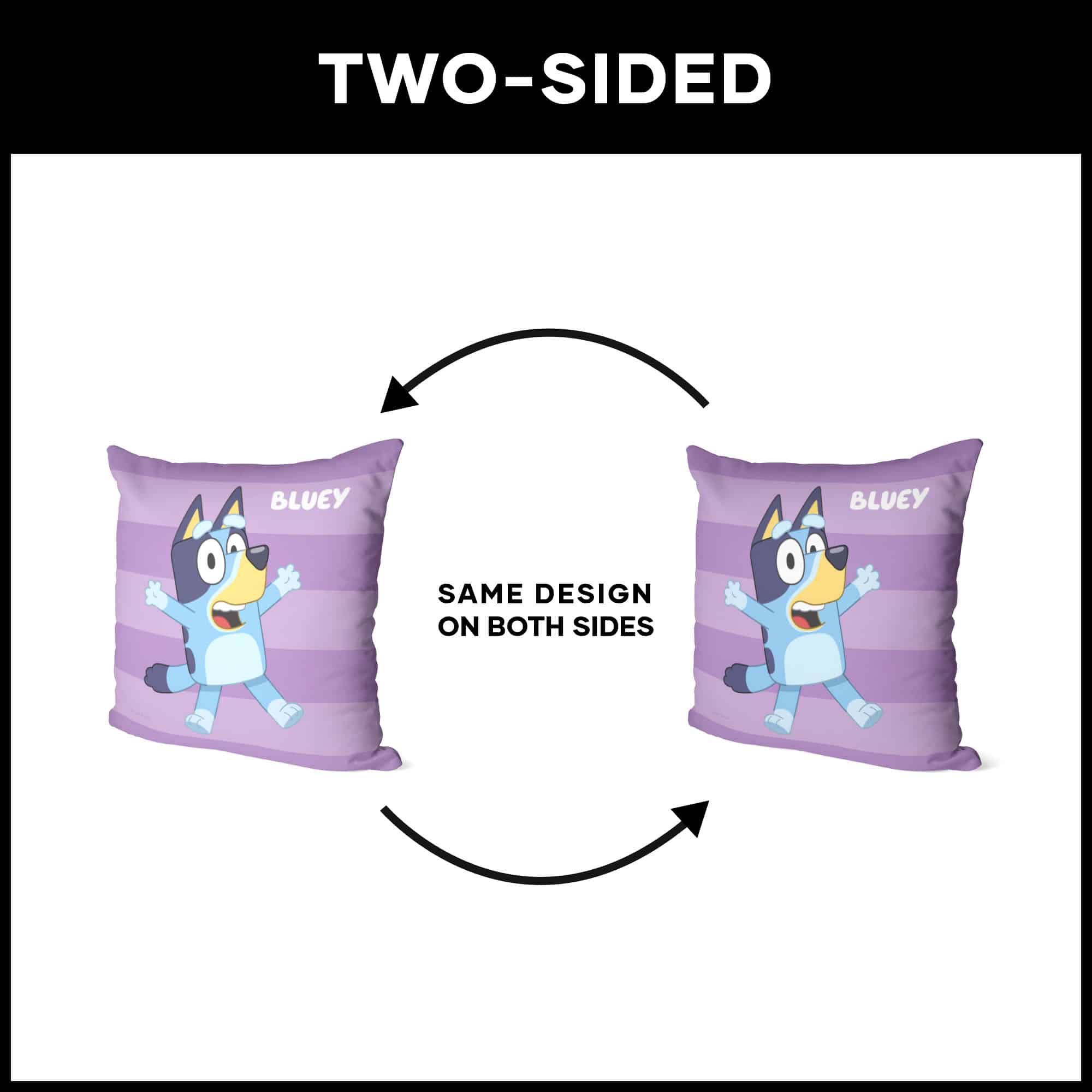 Bluey Roll Call Bluey Throw Pillow 18x18 Inches