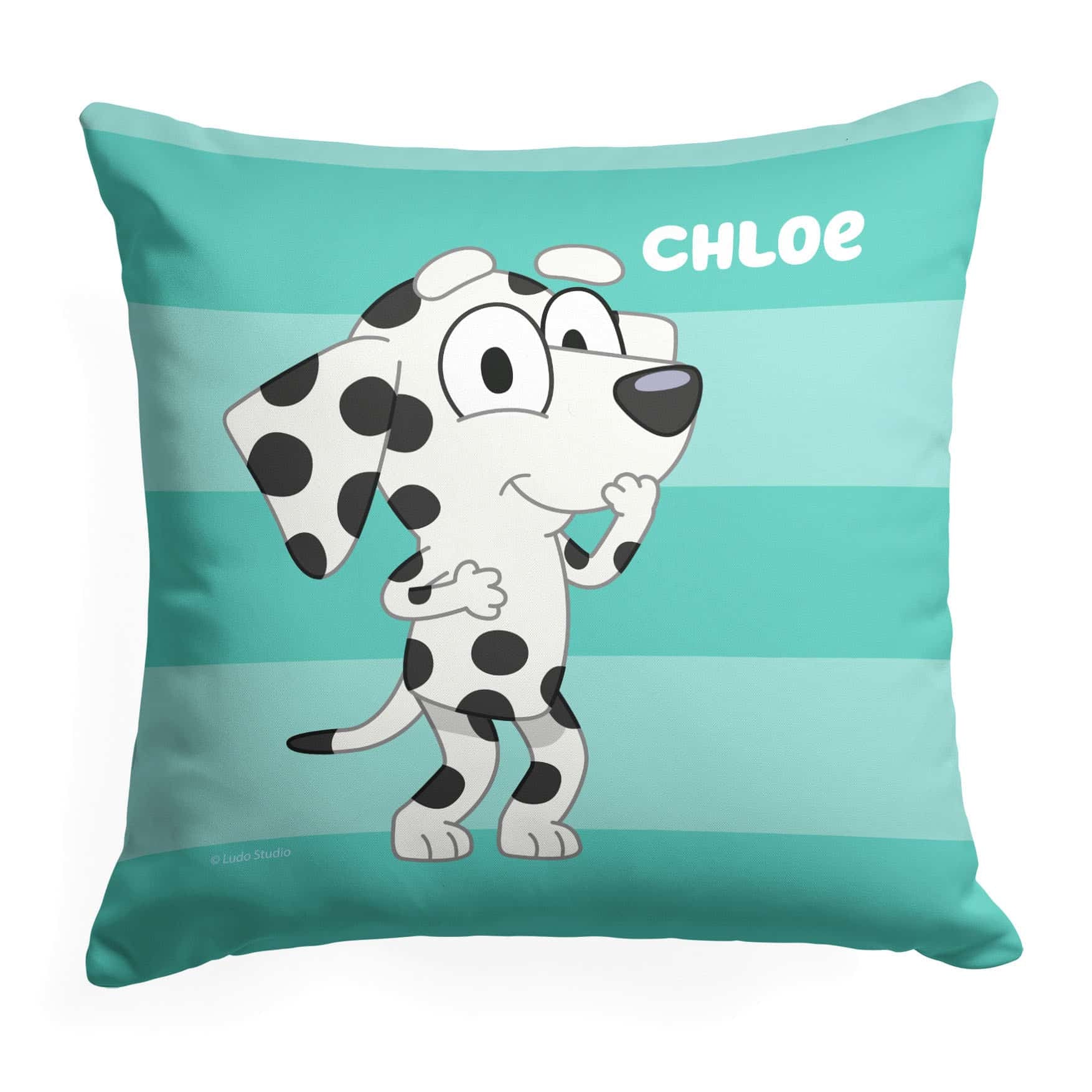Bluey Roll Call Chloe Throw Pillow 18x18 Inches