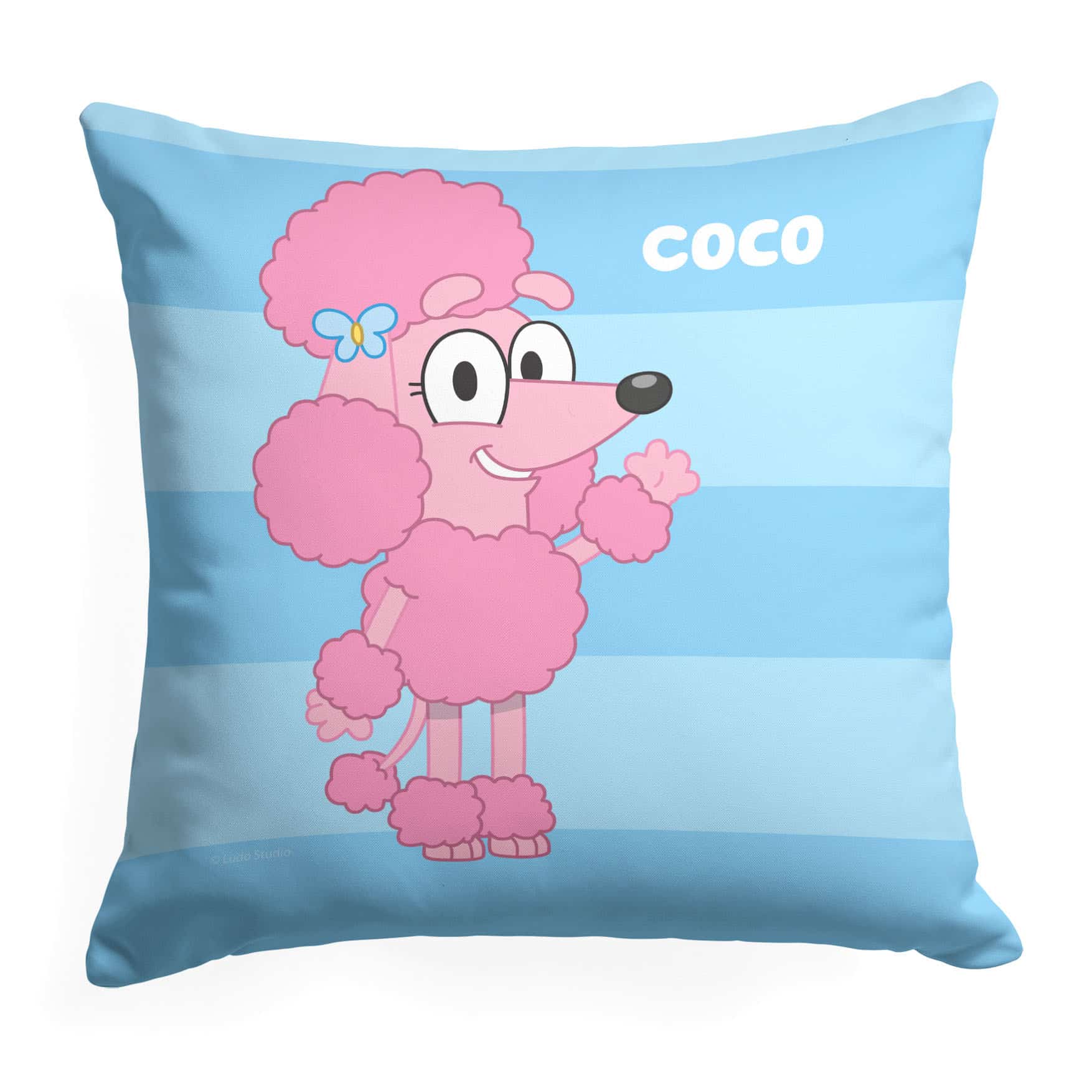 Bluey Roll Call Coco Throw Pillow 18x18 Inches