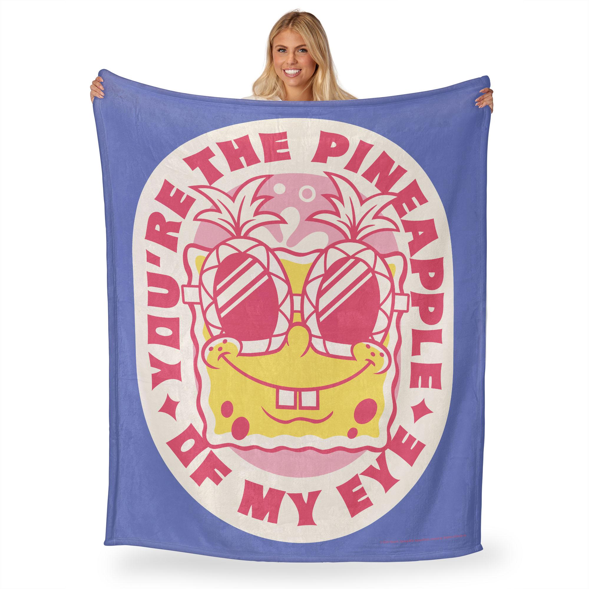 Nickelodeon Spongebob Squarepants Pineapple of my Eye Silk Touch Throw Blanket 50x60 Inches
