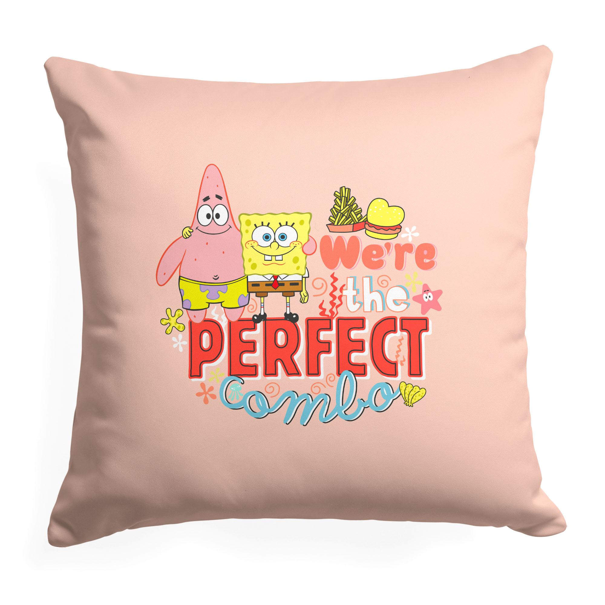 Nickelodeon Spongebob Squarepants Perfect Combo Throw Pillow 18x18 inches