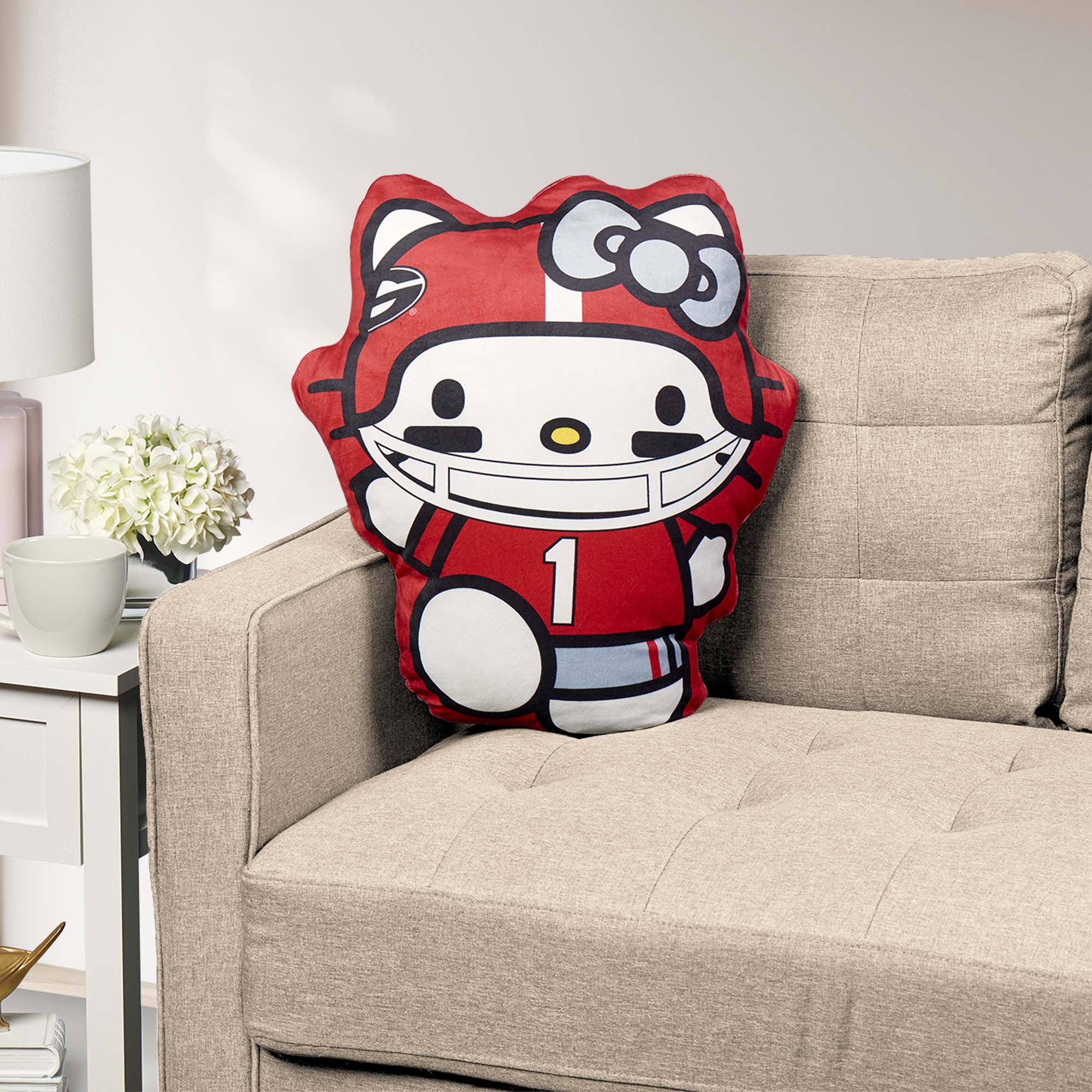 Georgia Bulldogs Hello Kitty Football Player Small Cloud Pal 23 inches