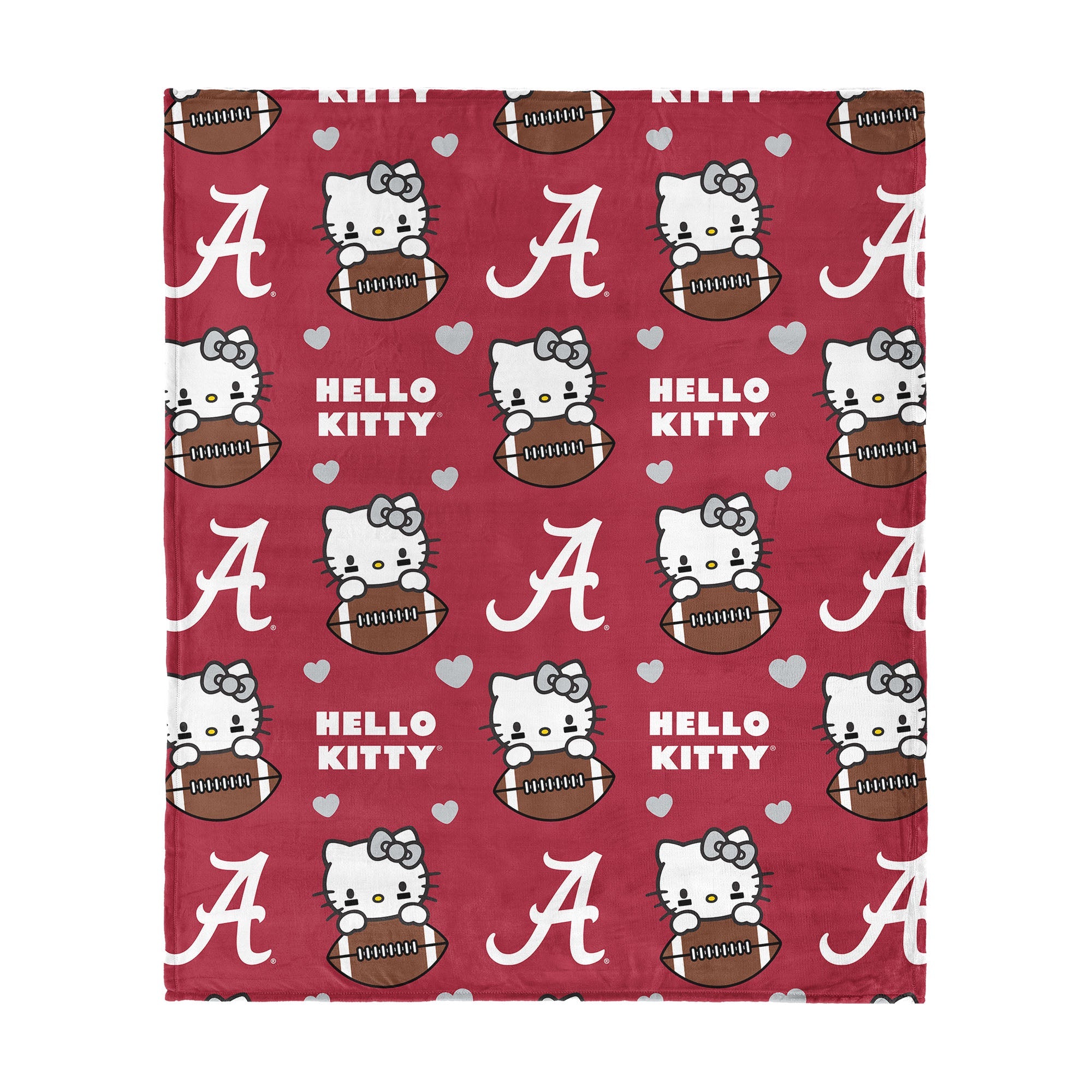 Alabama Crimson Tide Football Ready Hello Kitty Cloud Throw Blanket 60¡Á70 inches