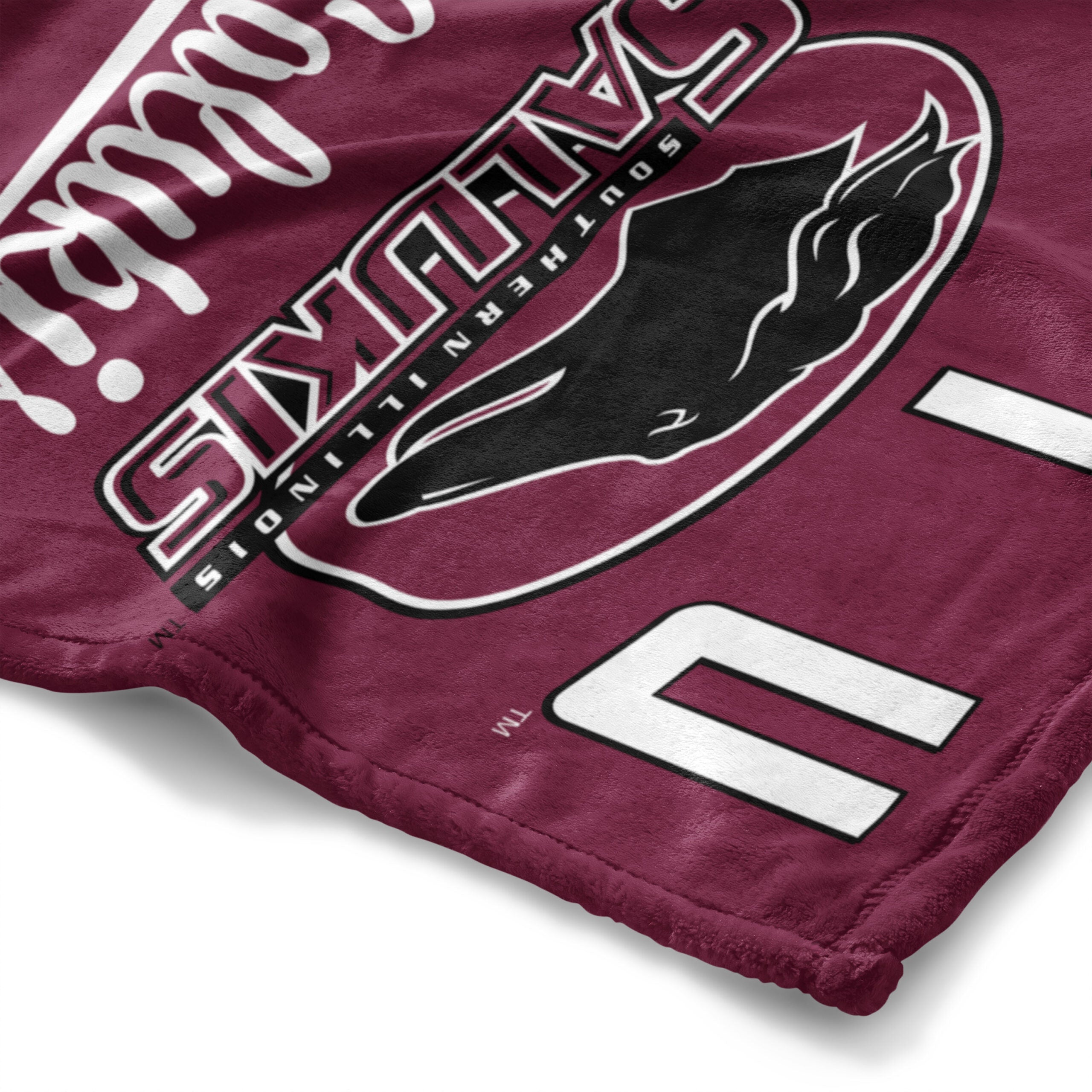 NCAA Southern Illinois Saluks Alumni Silk Touch Throw Blanket 50x60 Inches