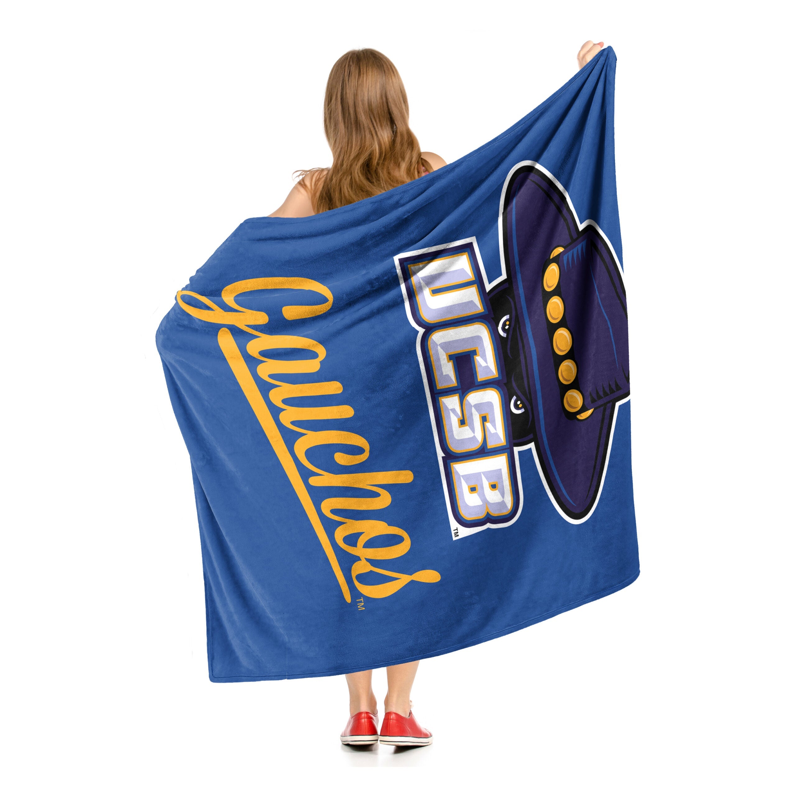 NCAA Uc Santa Barbara Gauchos Alumni Silk Touch Throw Blanket 50x60 Inches
