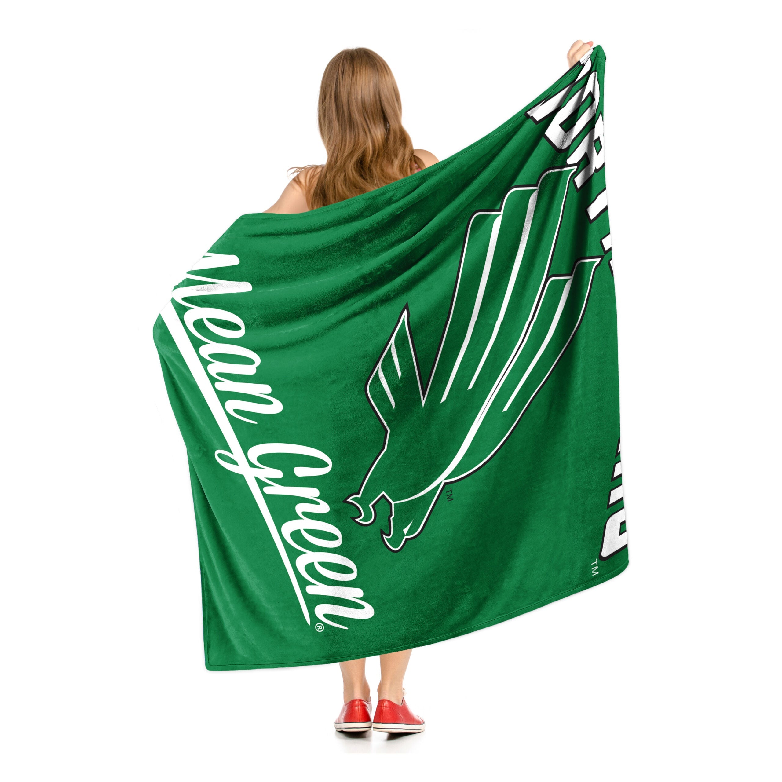 NCAA North Texas Mean Green Alumni Silk Touch Throw Blanket 50x60 Inches