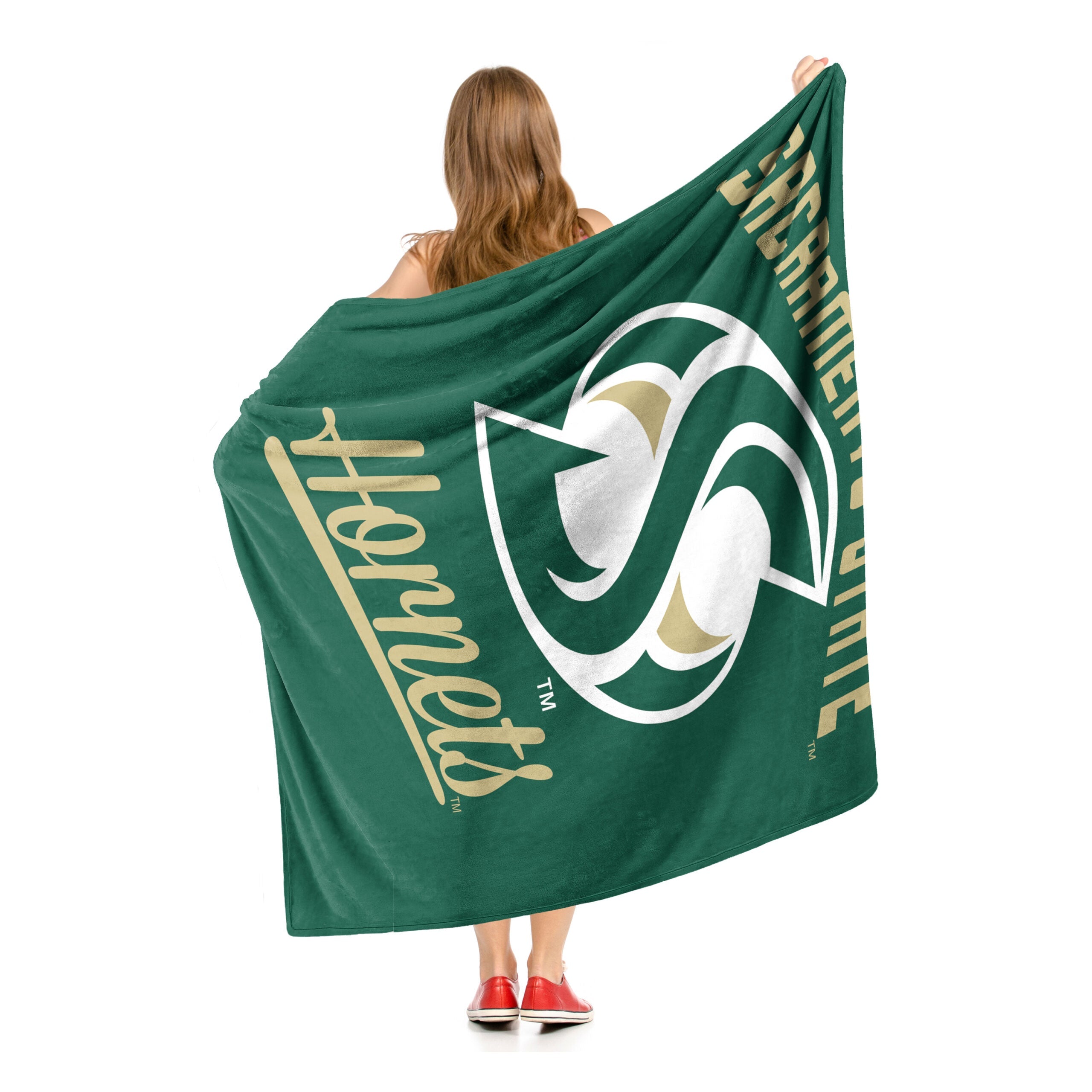 NCAA Sacramento State Hornets Alumni Silk Touch Throw Blanket 50x60 Inches