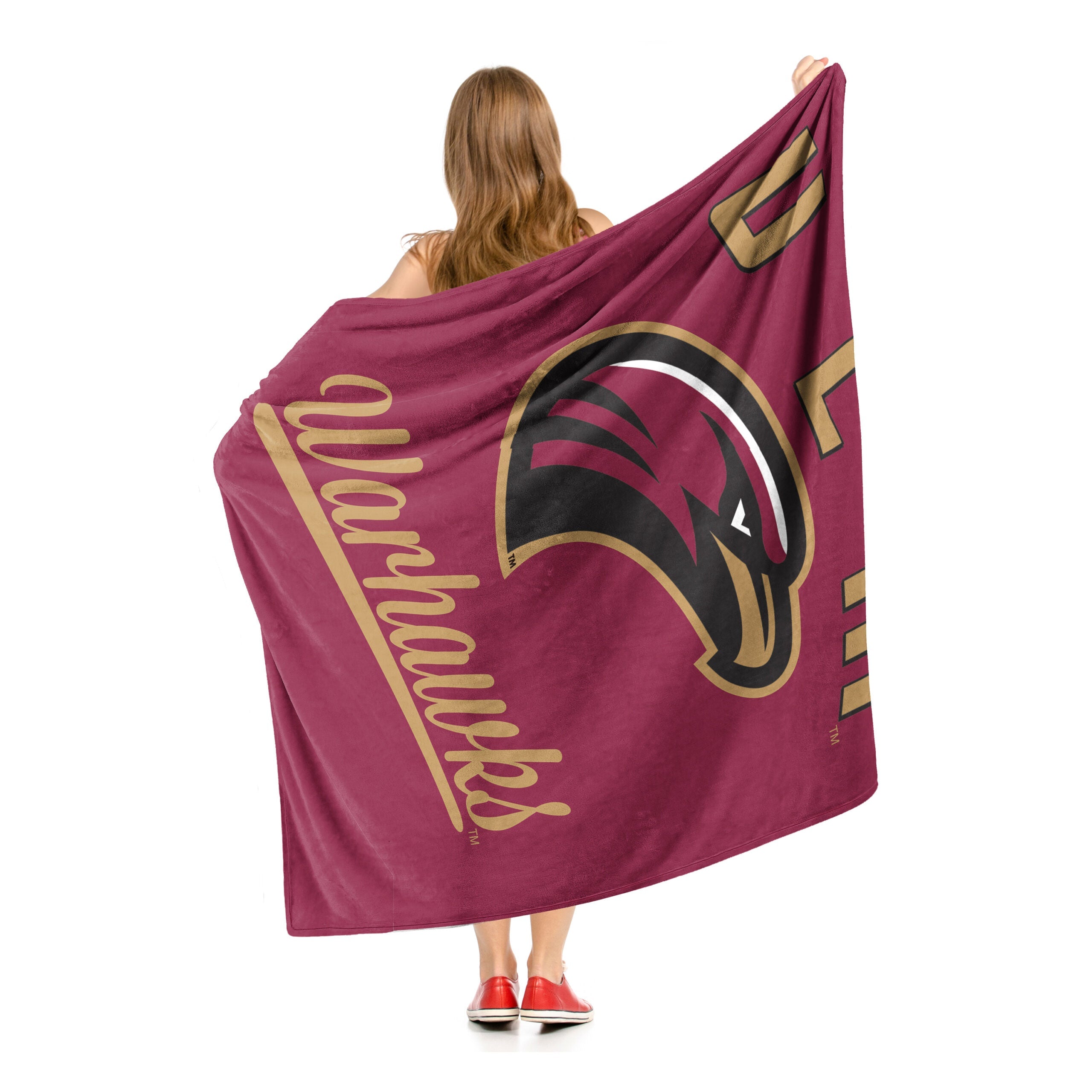 NCAA Louisiana Monroe Warhawks Alumni Silk Touch Throw Blanket 50x60 Inches