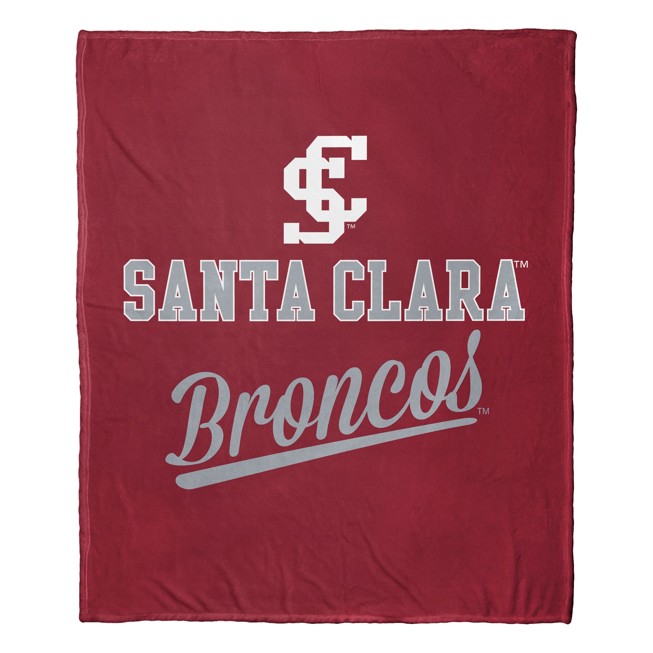 NCAA Santa Clara Broncos Alumni Silk Touch Throw Blanket 50x60 Inches
