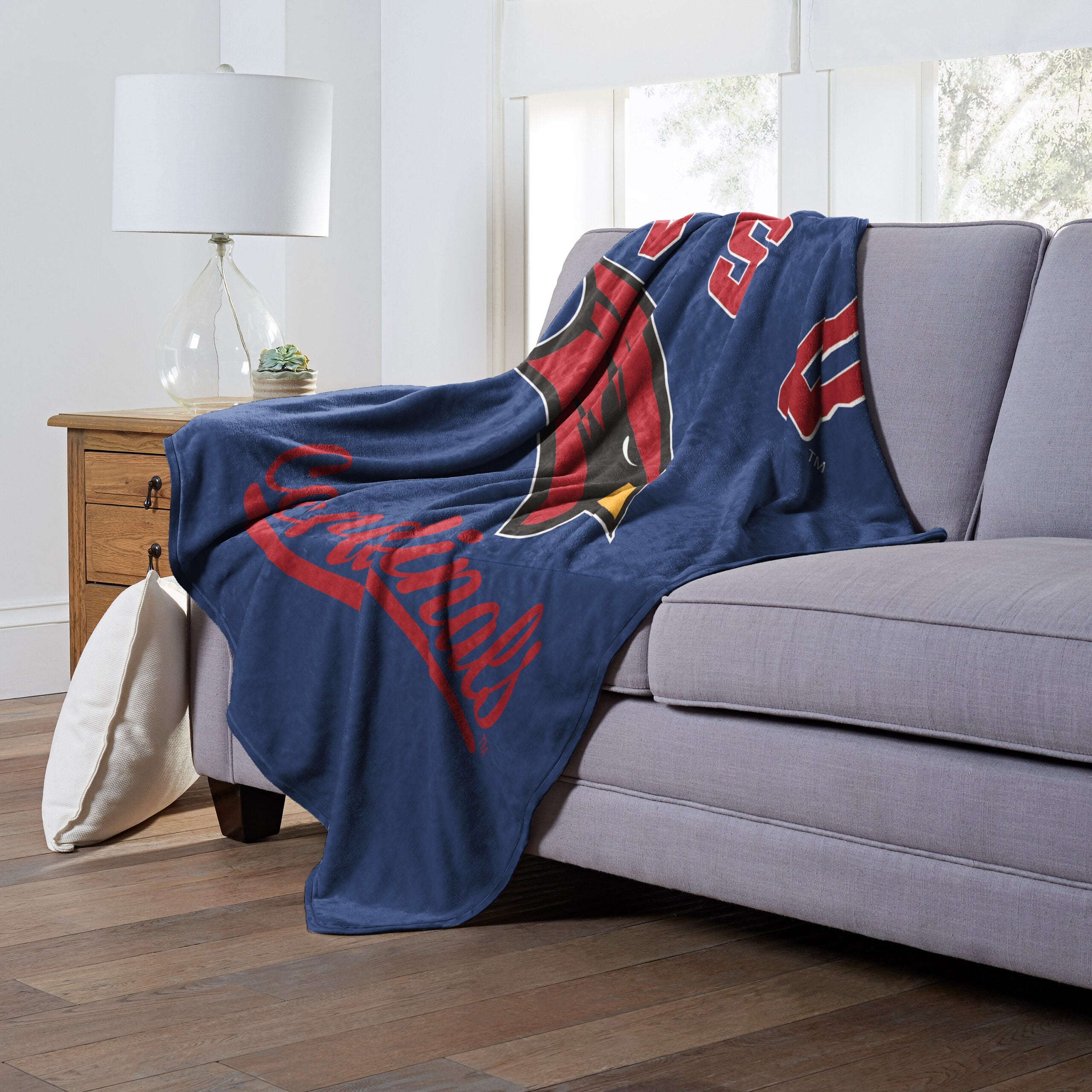 NCAA Saginaw Valley State Cardinals Alumni Silk Touch Throw Blanket 50x60 Inches