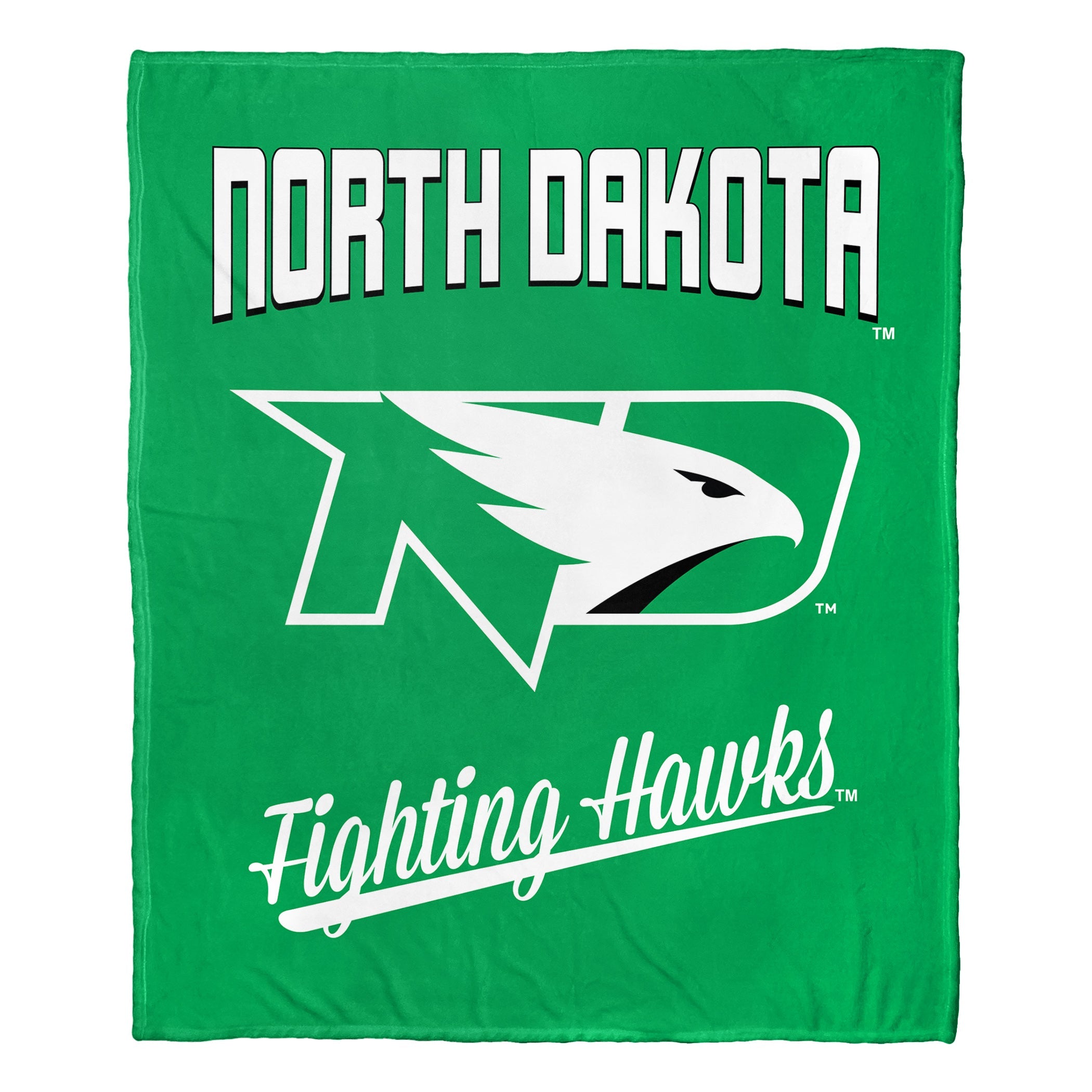 NCAA North Dakota Fighting Hawks Alumni Silk Touch Throw Blanket 50x60 Inches
