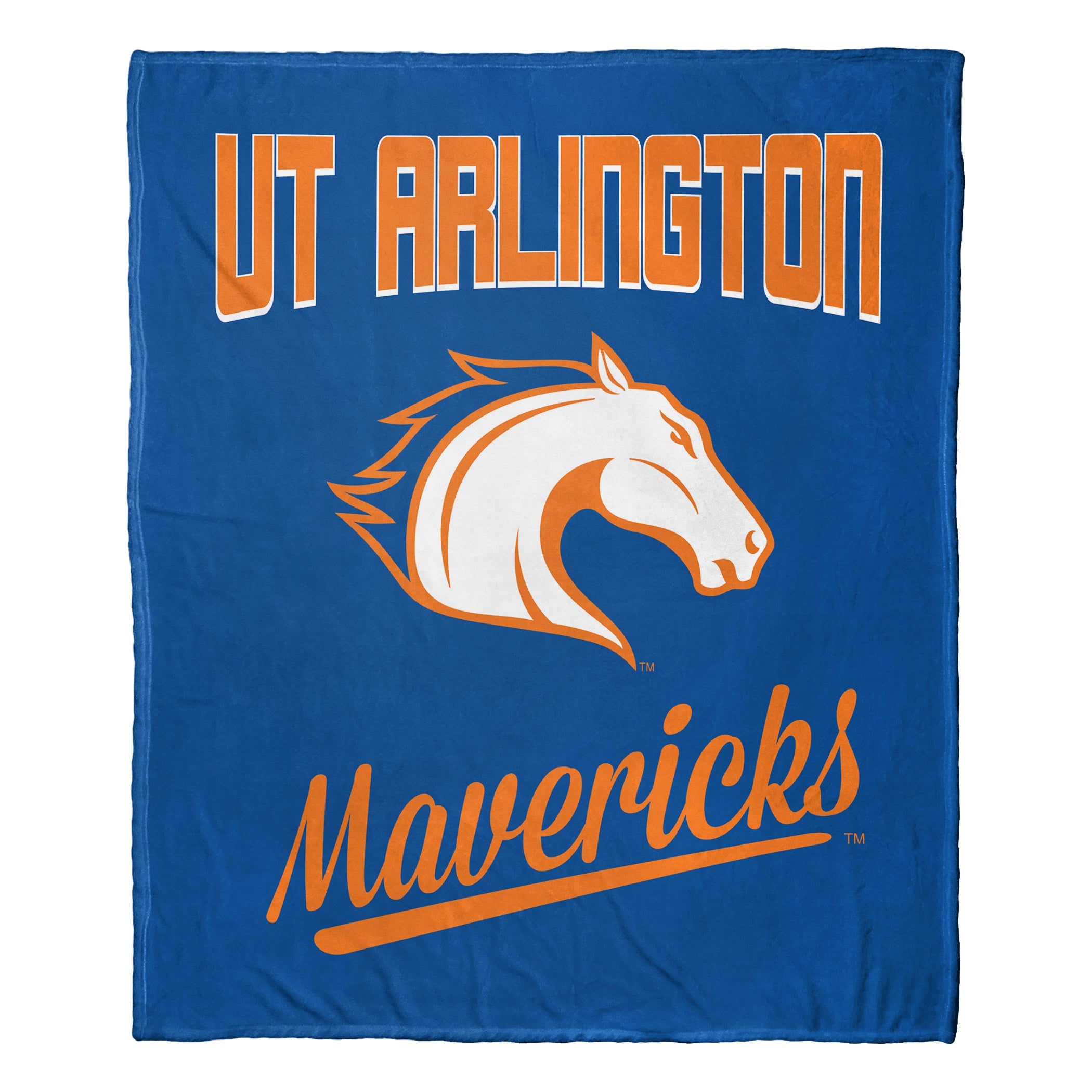 NCAA UT Arlington Mavericks Alumni Silk Touch Throw Blanket 50x60 Inches