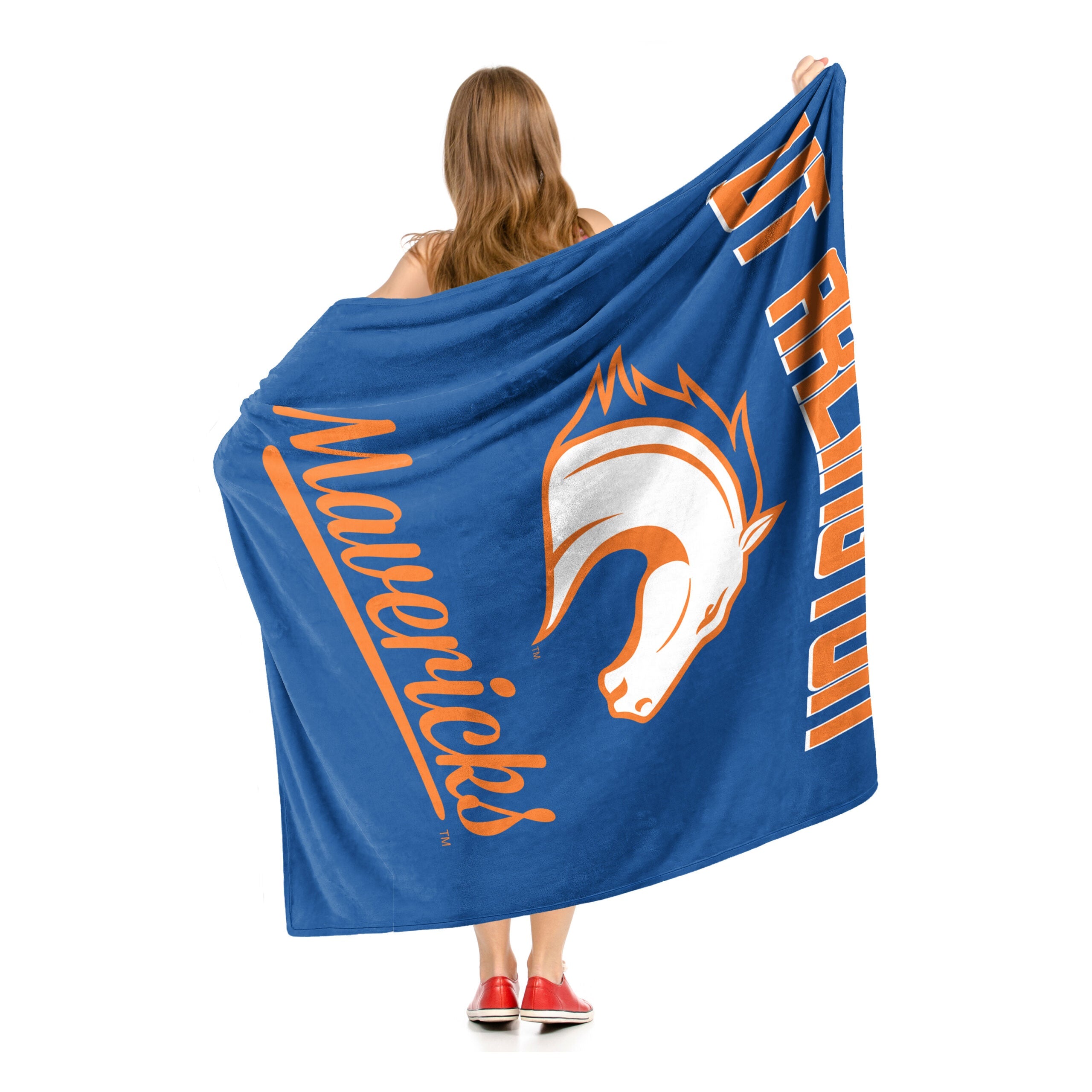 NCAA UT Arlington Mavericks Alumni Silk Touch Throw Blanket 50x60 Inches