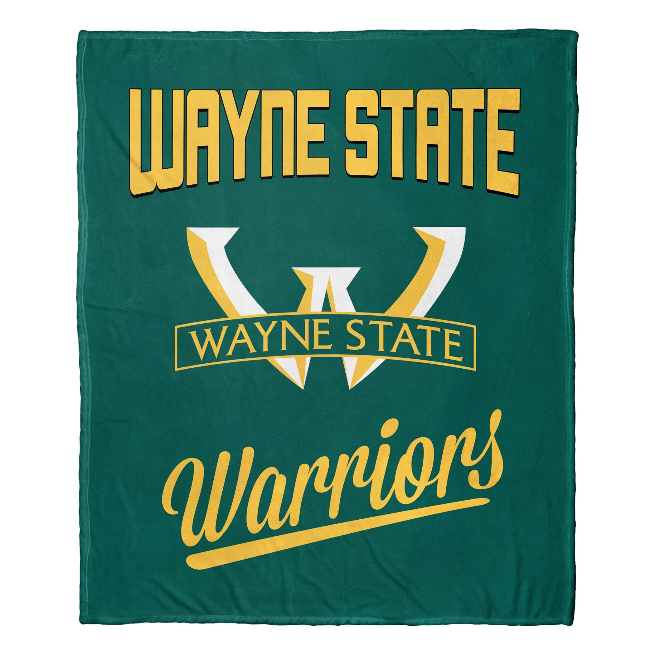 NCAA Wayne State Warriors Alumni Silk Touch Throw Blanket 50x60 Inches