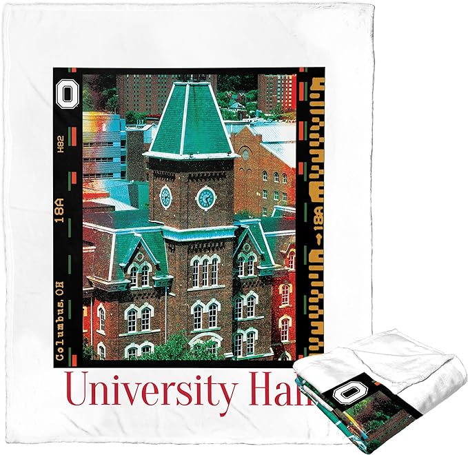 NCAA Campus Life Ohio State Buckeyes Silk Touch Throw Blanket 50x60 Inches