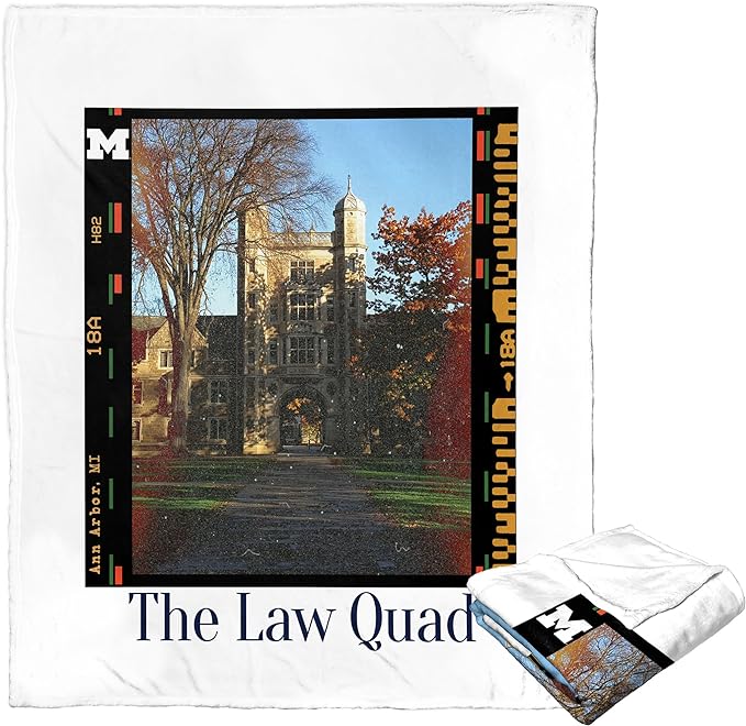 NCAA Campus Life Michigan Wolverines Silk Touch Throw Blanket 50x60 Inches