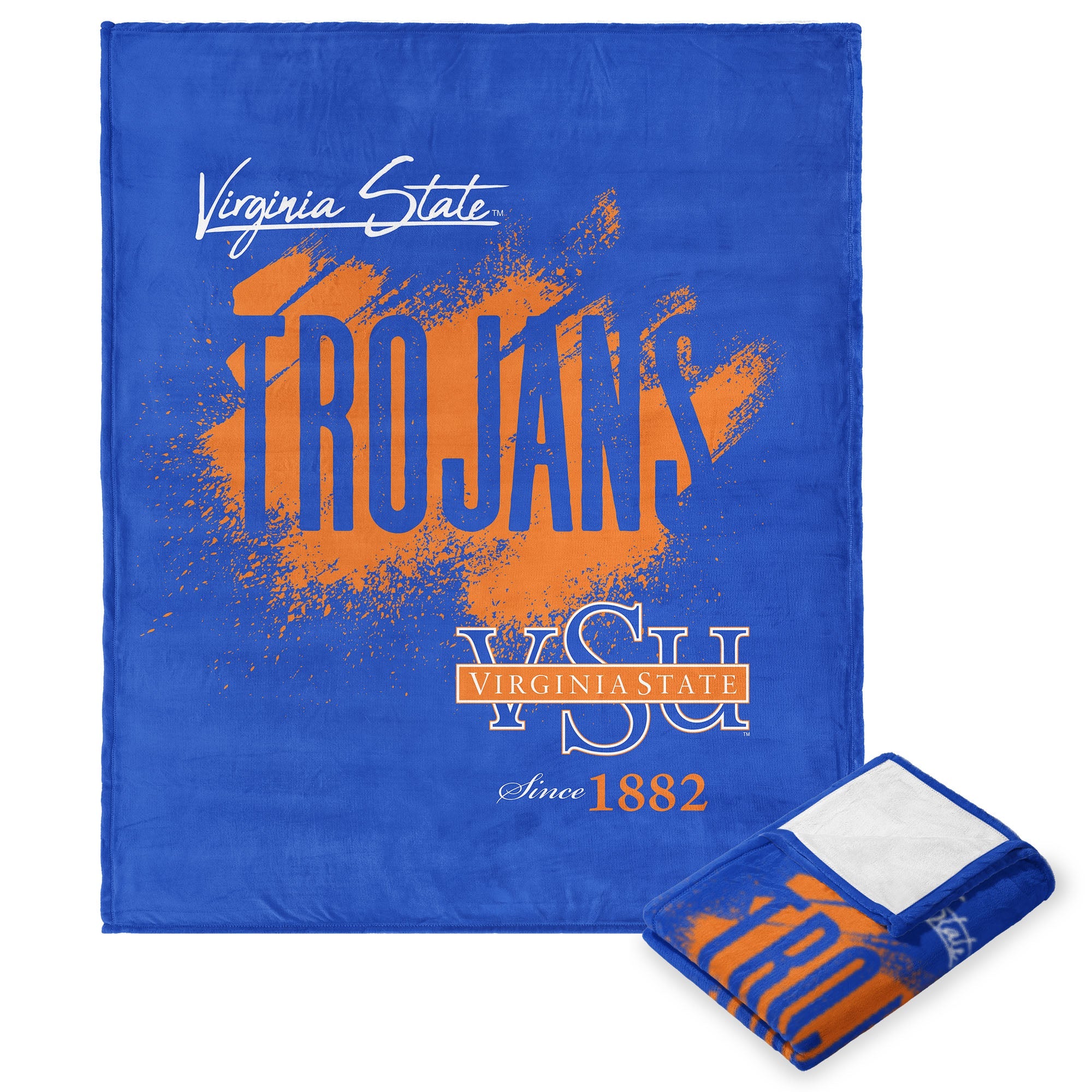 NCAA Virginia State Tradition Silk Touch Throw Blanket 50?¡ª60 Inches