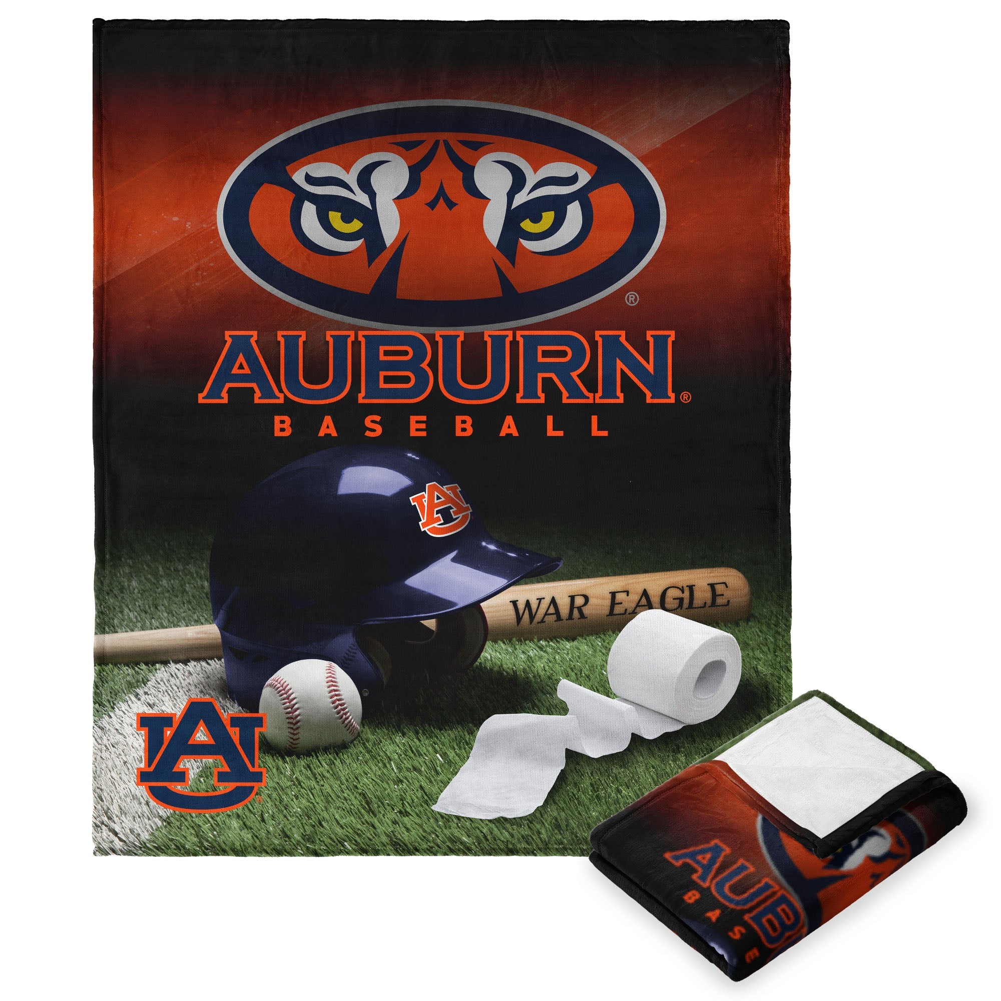 NCAA Auburn Baseball Love Silk Touch Throw 50¡Á60 Inches