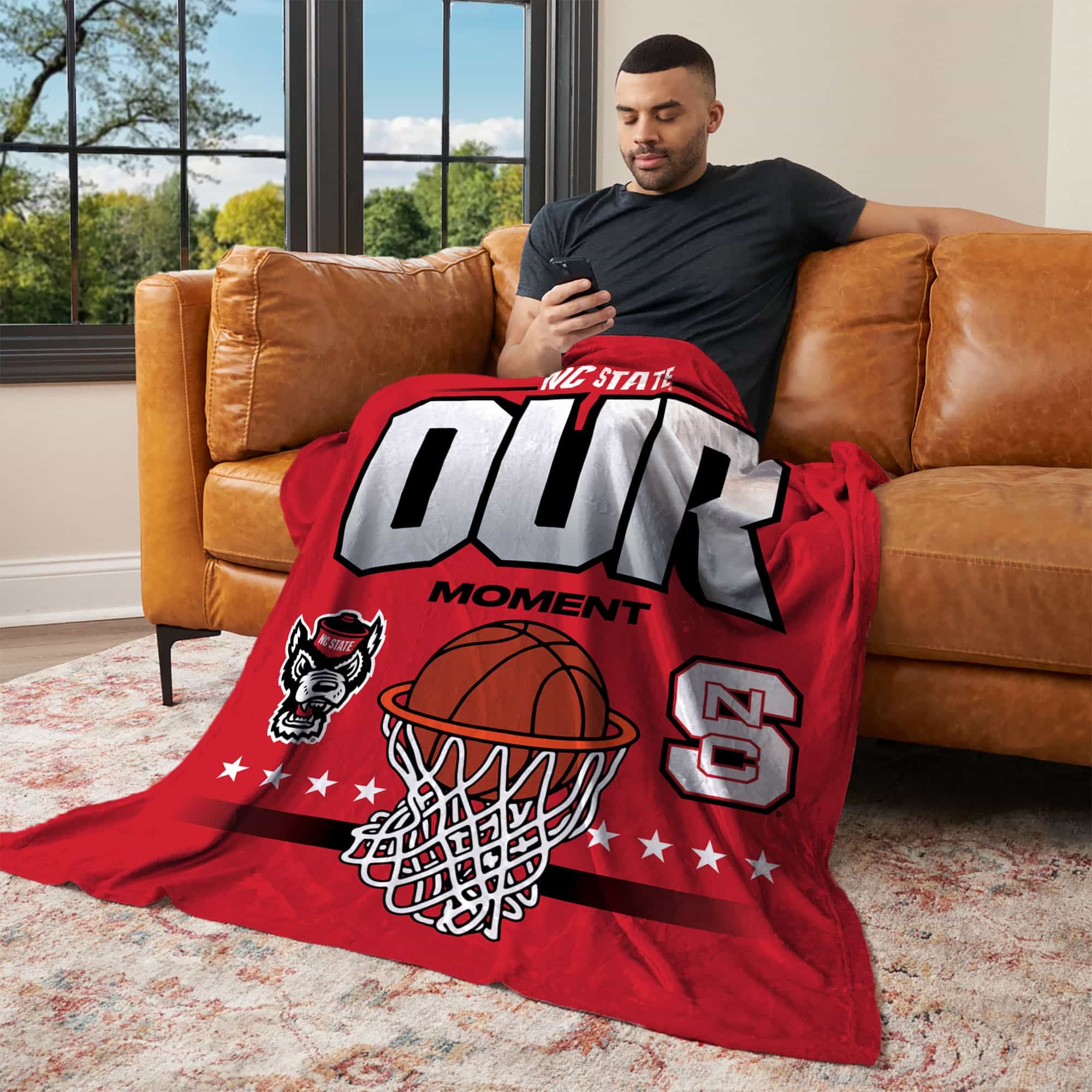 NCAA NC State Wolfpack Memory Lane Silk Touch Throw Blanket 50x60 Inches
