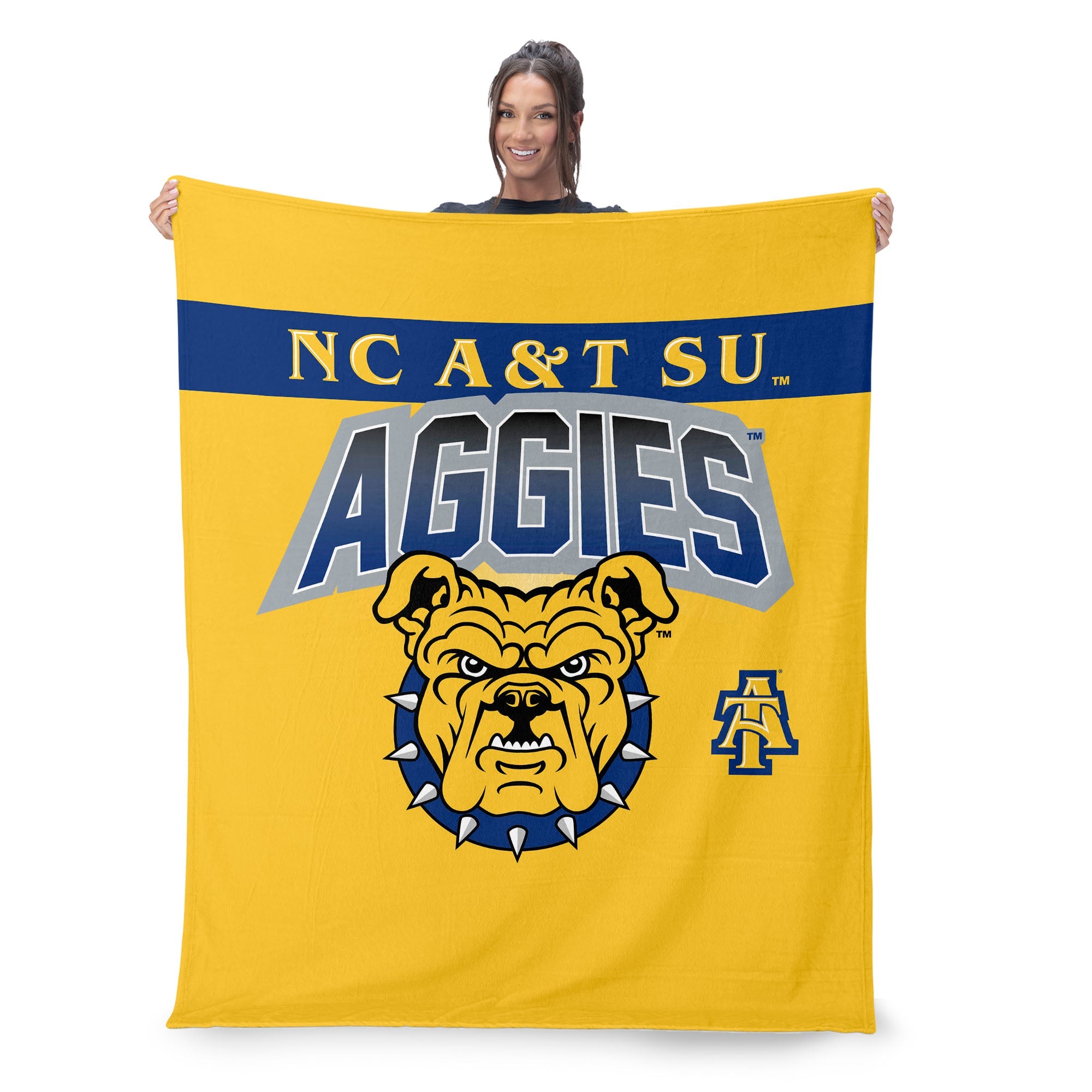 North Carolina A&T Aggies Silk Touch Throw Blanket 50x60 Inches