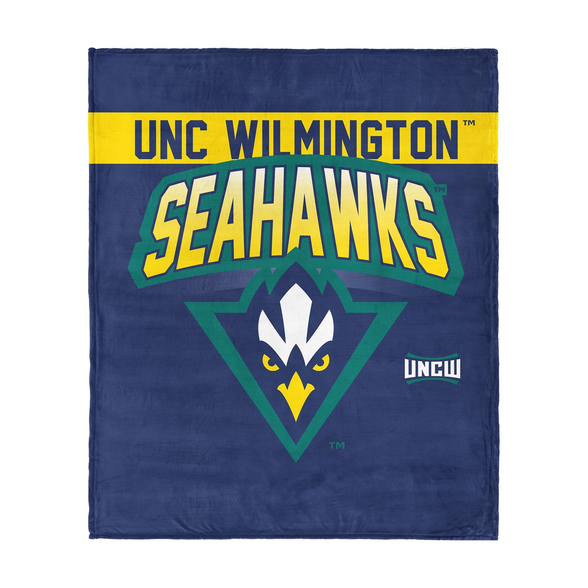 UNC Wilmington Seahawks Silk Touch Throw Blanket 50x60 Inches