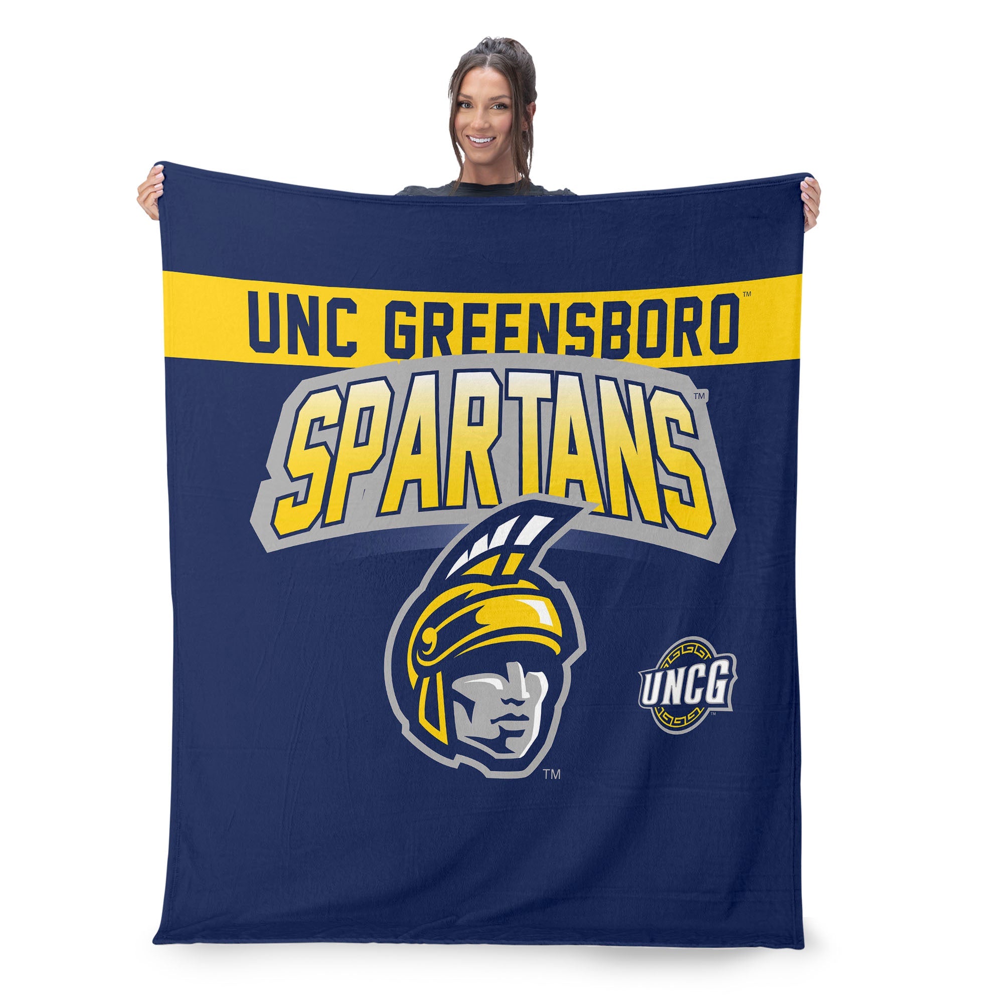 UNC Greensboro Spartans Silk Touch Throw Blanket 50x60 Inches
