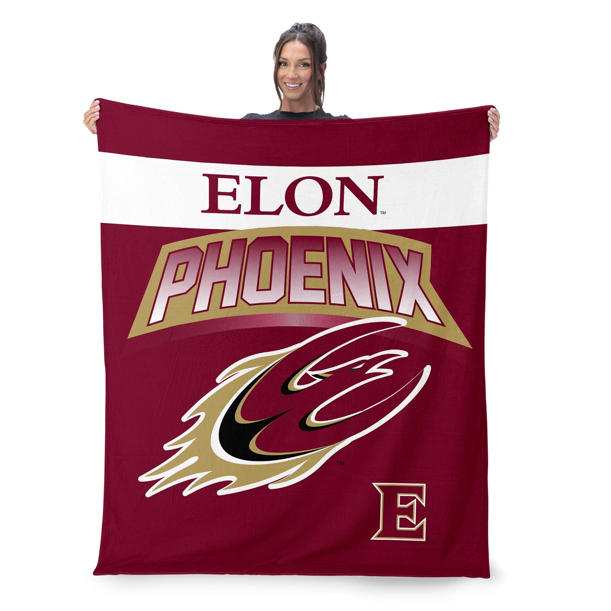Elon Phoenix Silk Touch Sherpa Throw Blanket 50x60 Inches
