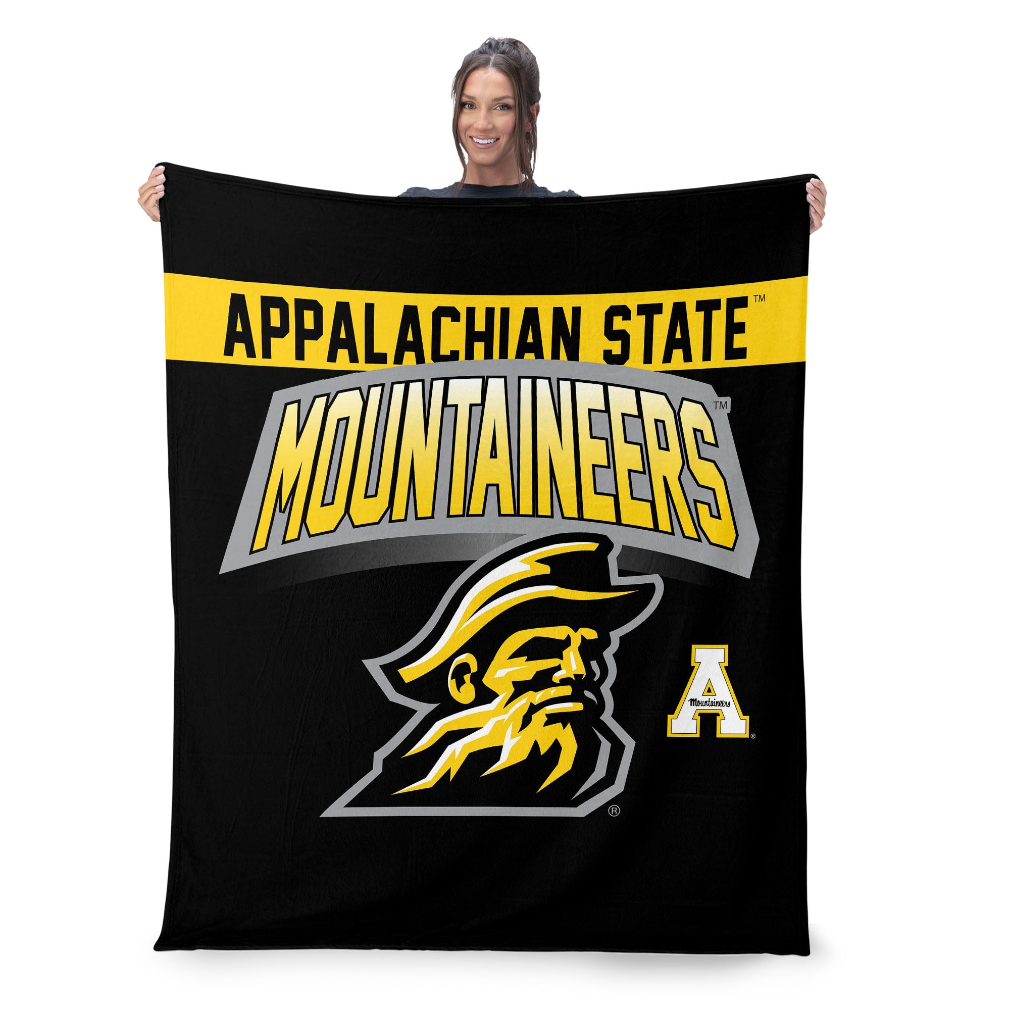 Appalachian State Mountaineers Silk Touch Sherpa Throw Blanket 50x60 Inches