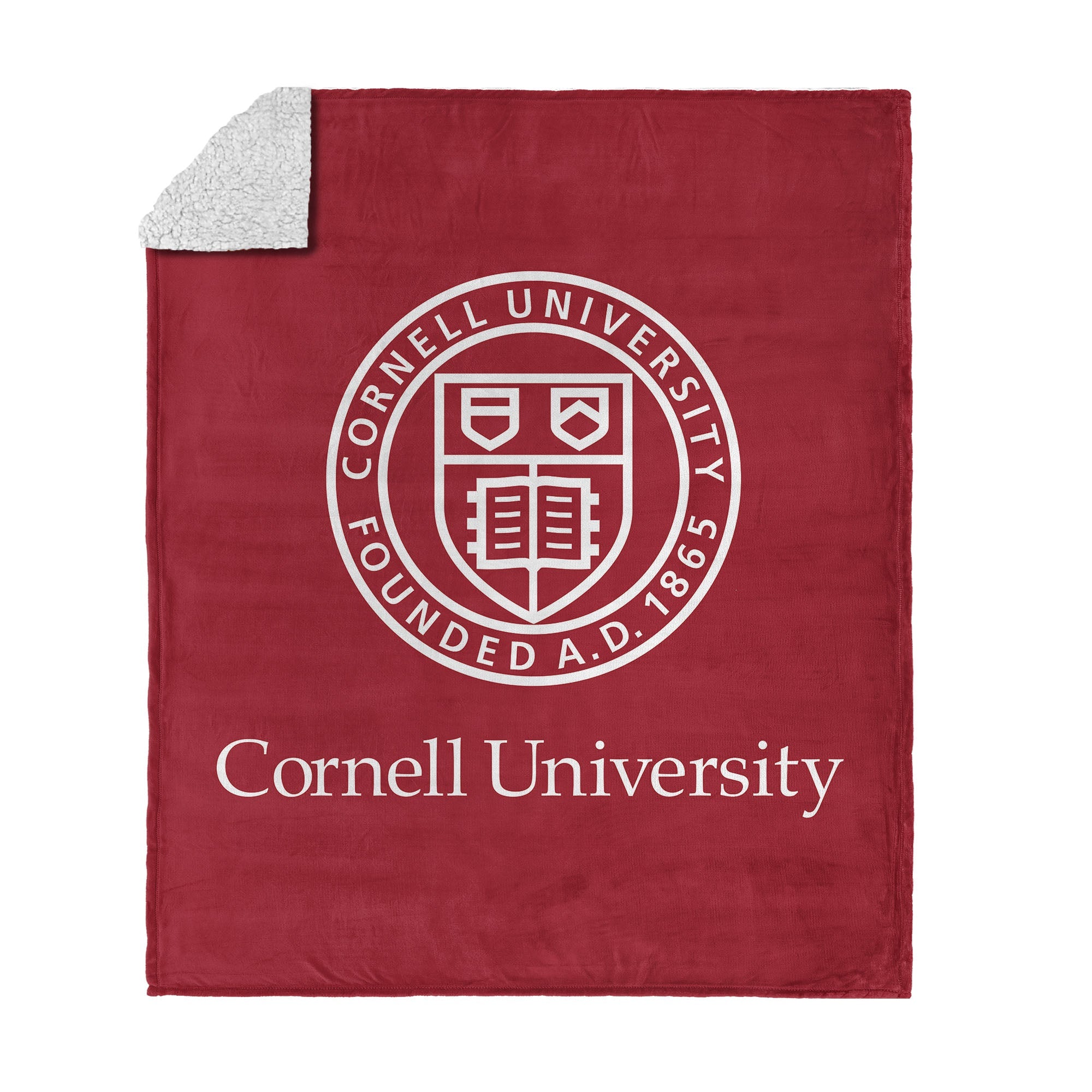Cornell University Big Red NCAA Silk Touch Sherpa Throw Blanket 50¡Á60 Inches