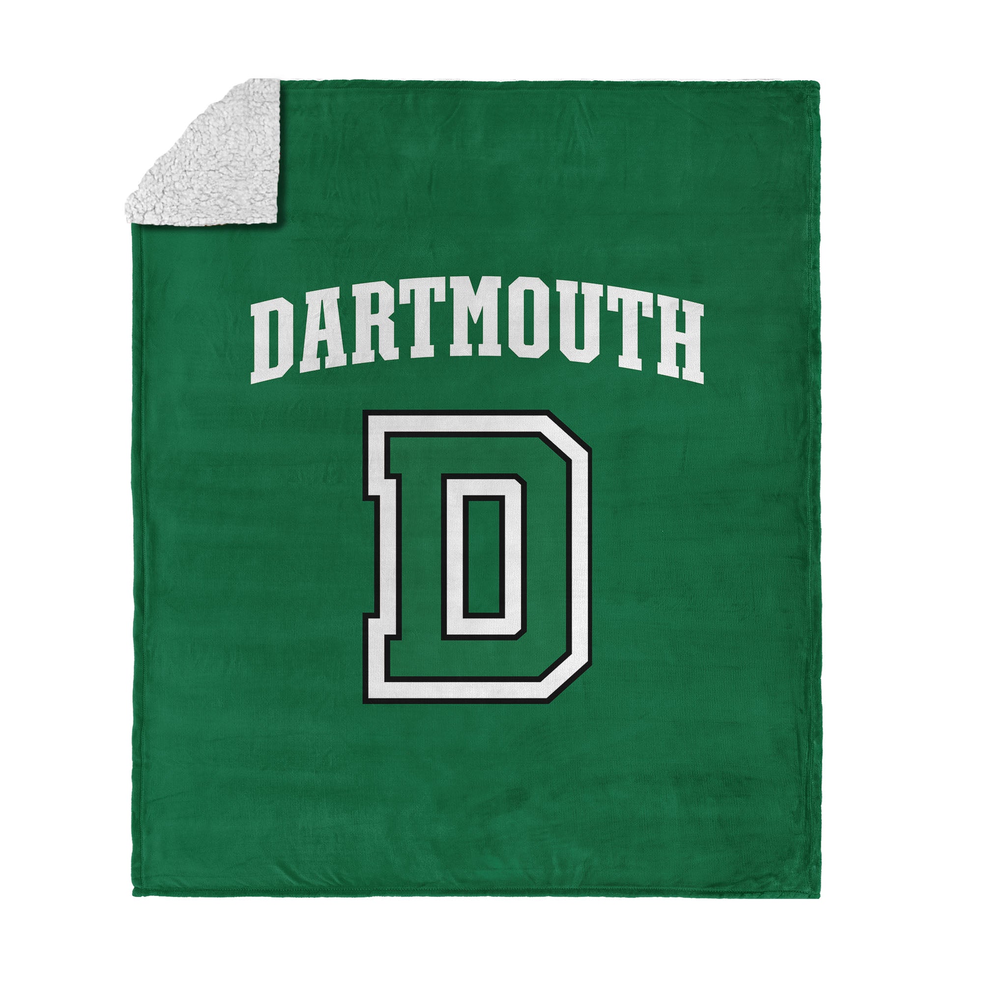 Dartmouth College Big Green NCAA Silk Touch Sherpa Throw Blanket 50¡Á60 Inches