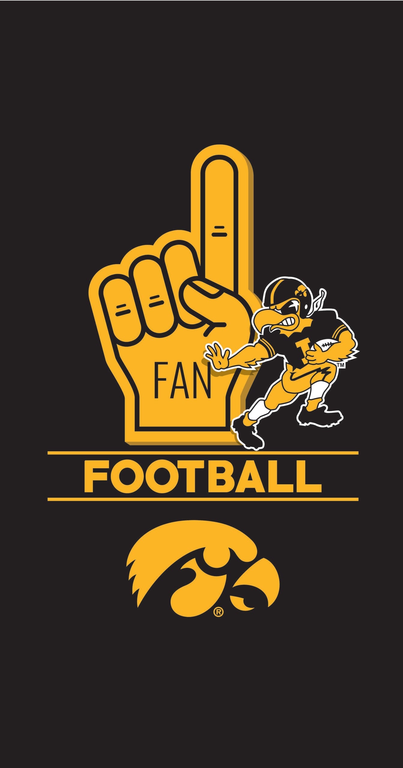 NCAA Iowa Hawkeyes Number 1 Fan Beach Towel 30x60 Inches