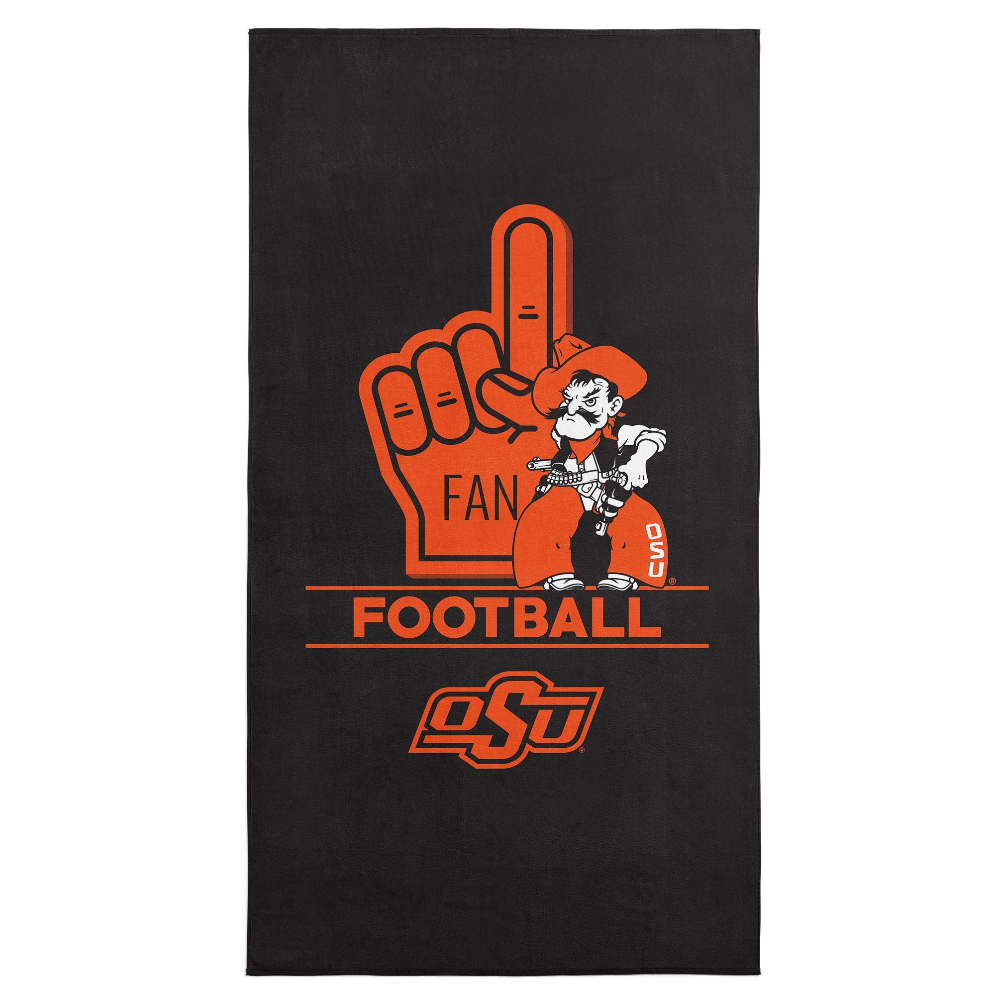 NCAA Oklahoma State Cowboys Number 1 Fan Beach Towel 30x60 Inches