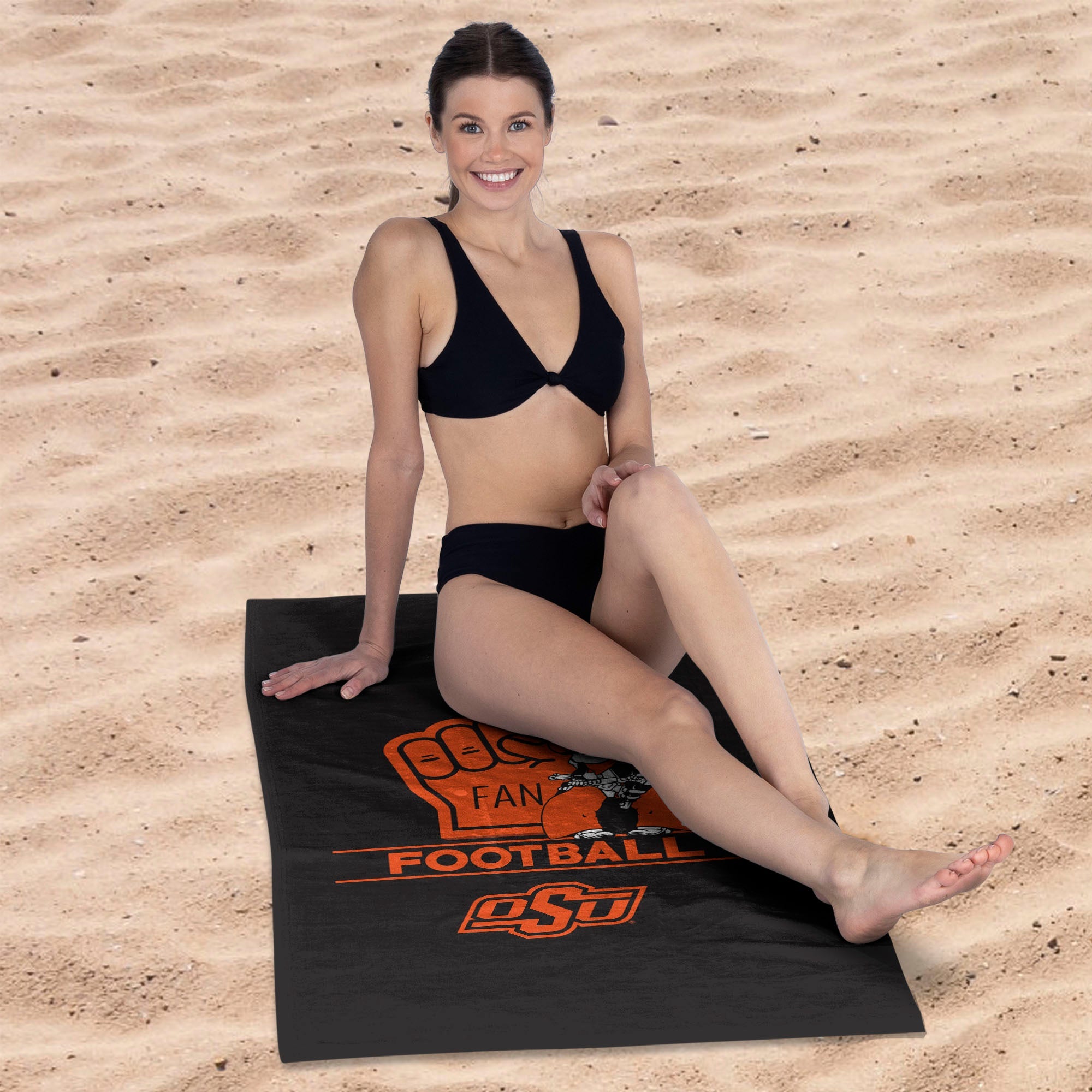NCAA Oklahoma State Cowboys Number 1 Fan Beach Towel 30x60 Inches