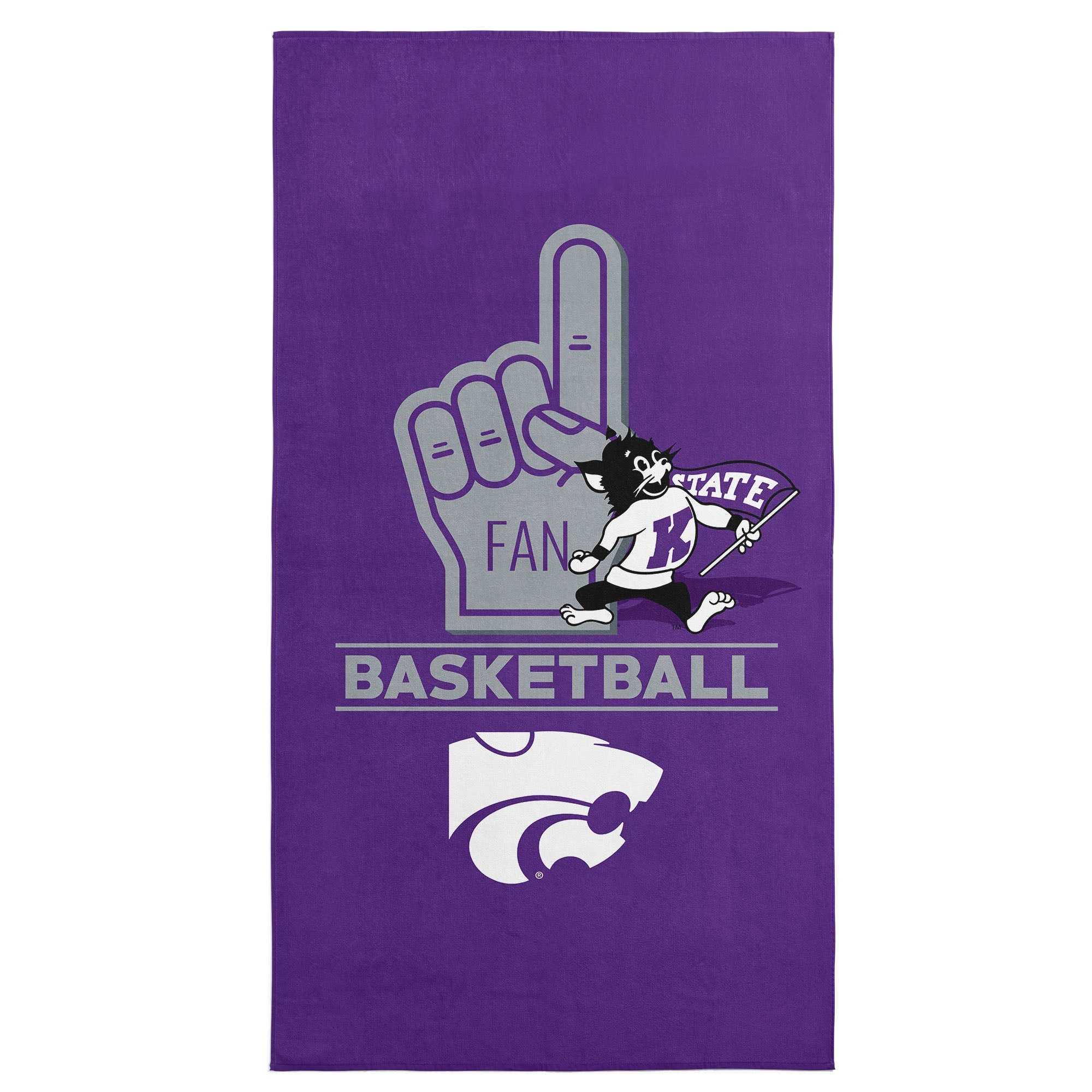 NCAA Kansas State Wildcats Number 1 Fan Beach Towel 30x60 Inches