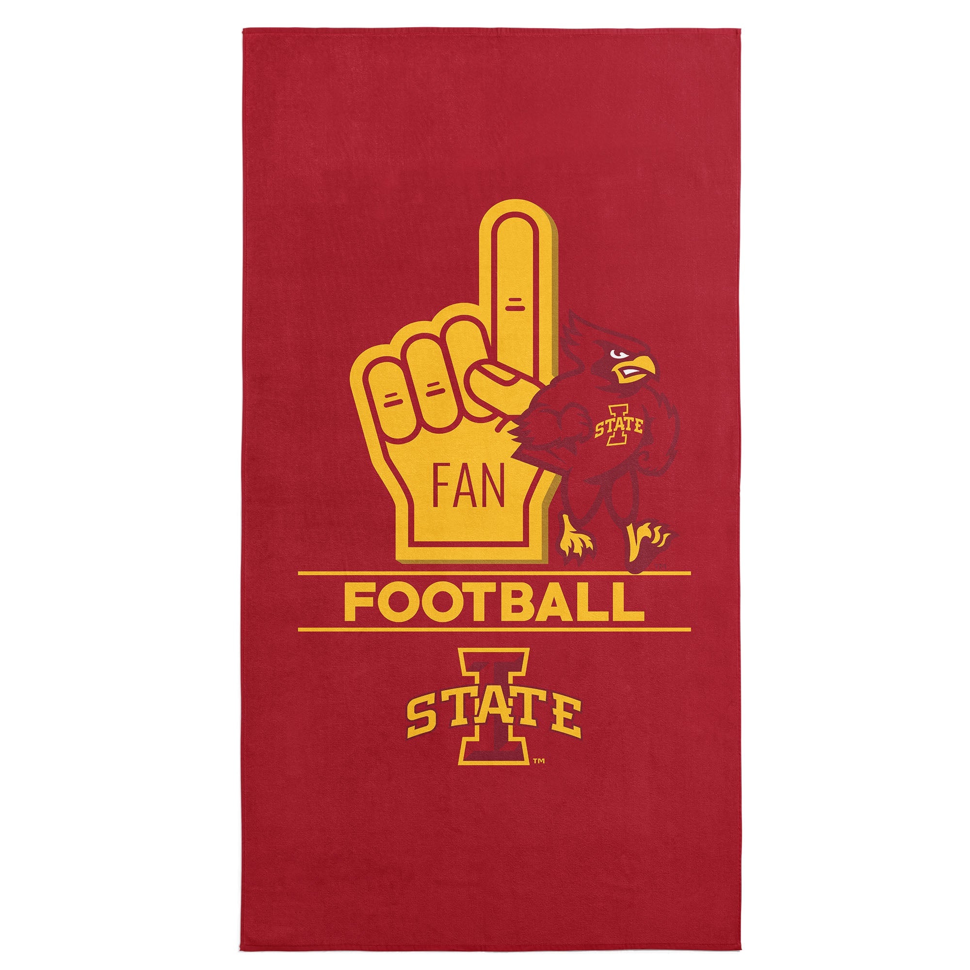 NCAA Iowa State Cyclones Number 1 Fan Beach Towel 30x60 Inches