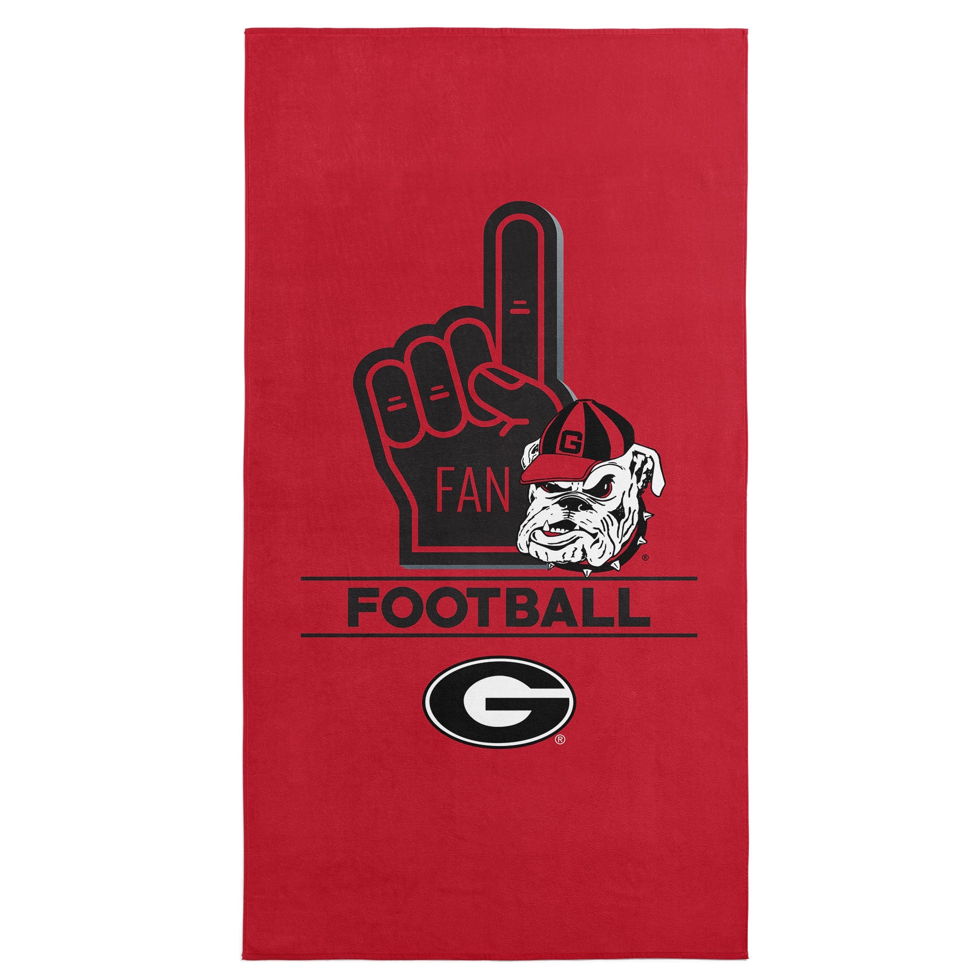 NCAA Georgia Bulldogs Number 1 Fan Beach Towel 30x60 Inches