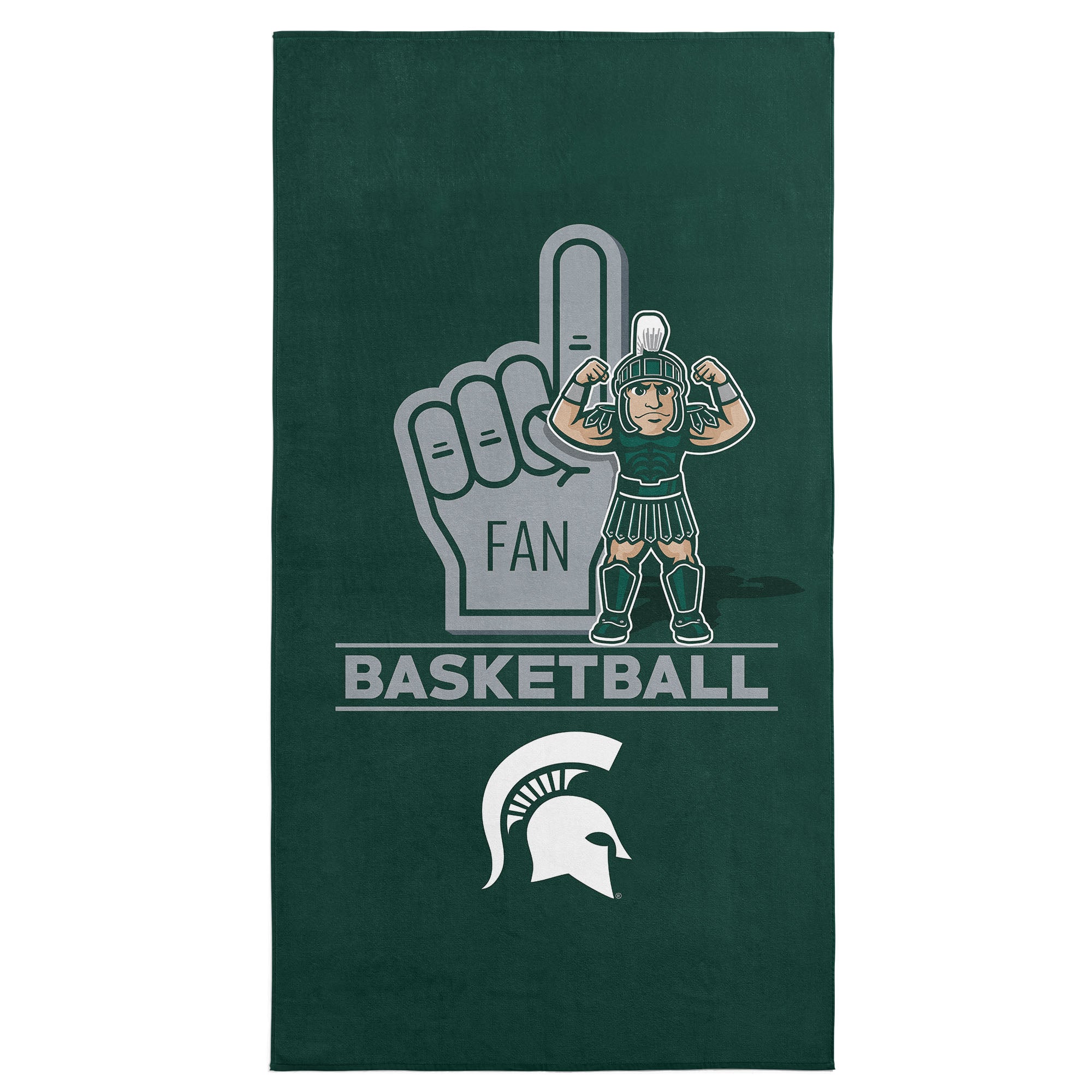 NCAA Michigan State Spartans Number 1 Fan Beach Towel 30x60 Inches